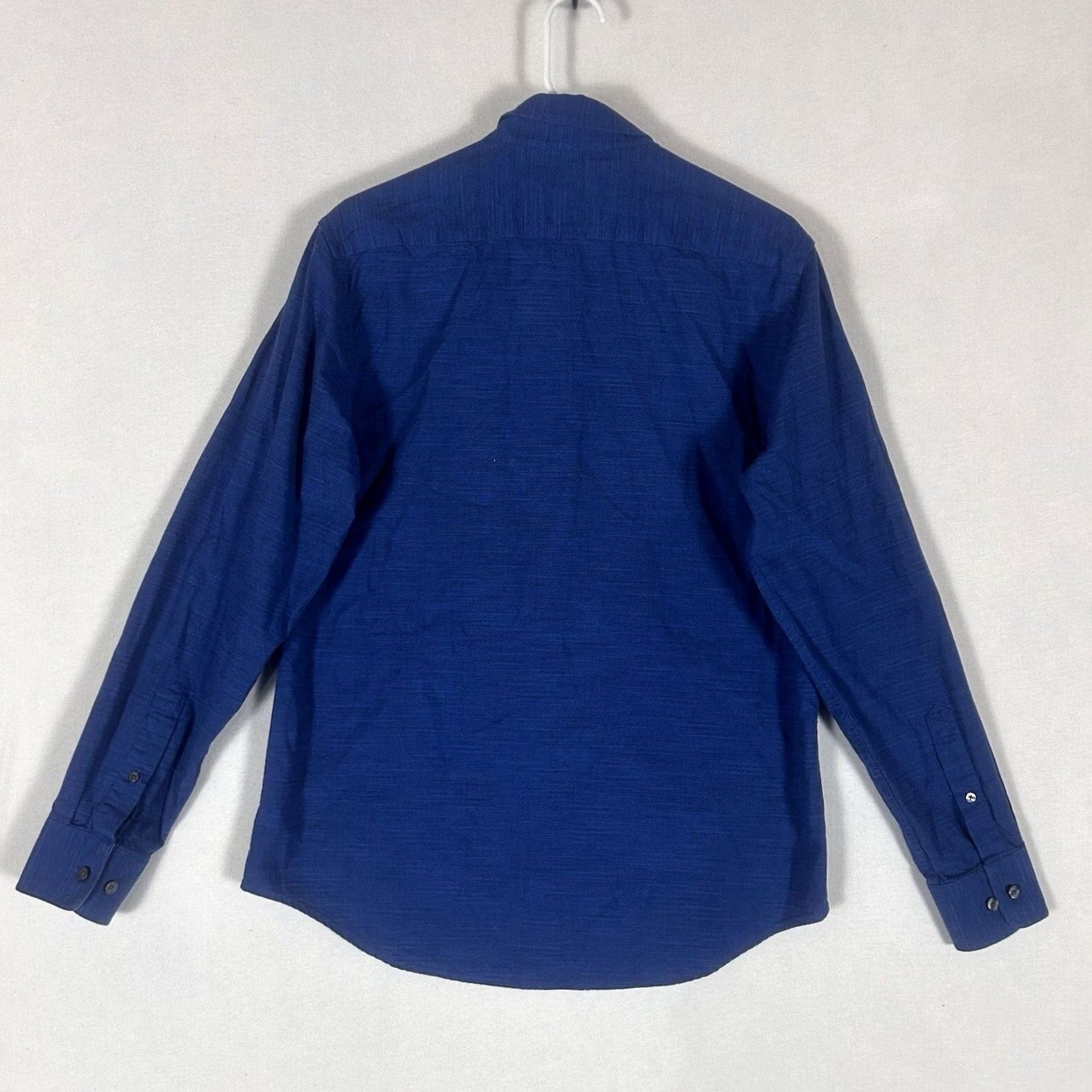 Banana Republic Banana Republic Button-Up Shirt Mens M Slim Fit Blue Long Sleeve Button-Front 100% Cotton Size US M / EU 48-50 / 2 - 6 Thumbnail
