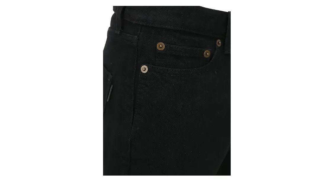 Saint Laurent Paris oc11z10824 Denim Shorts in Black Size US 31 - 3 Thumbnail