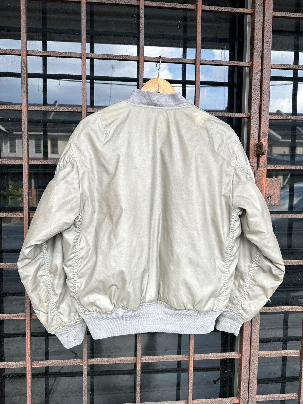 Vintage 🪖Vintage Faded MA-1 Man Intermediate Bomber Jacket Size US M / EU 48-50 / 2 - 9 Thumbnail