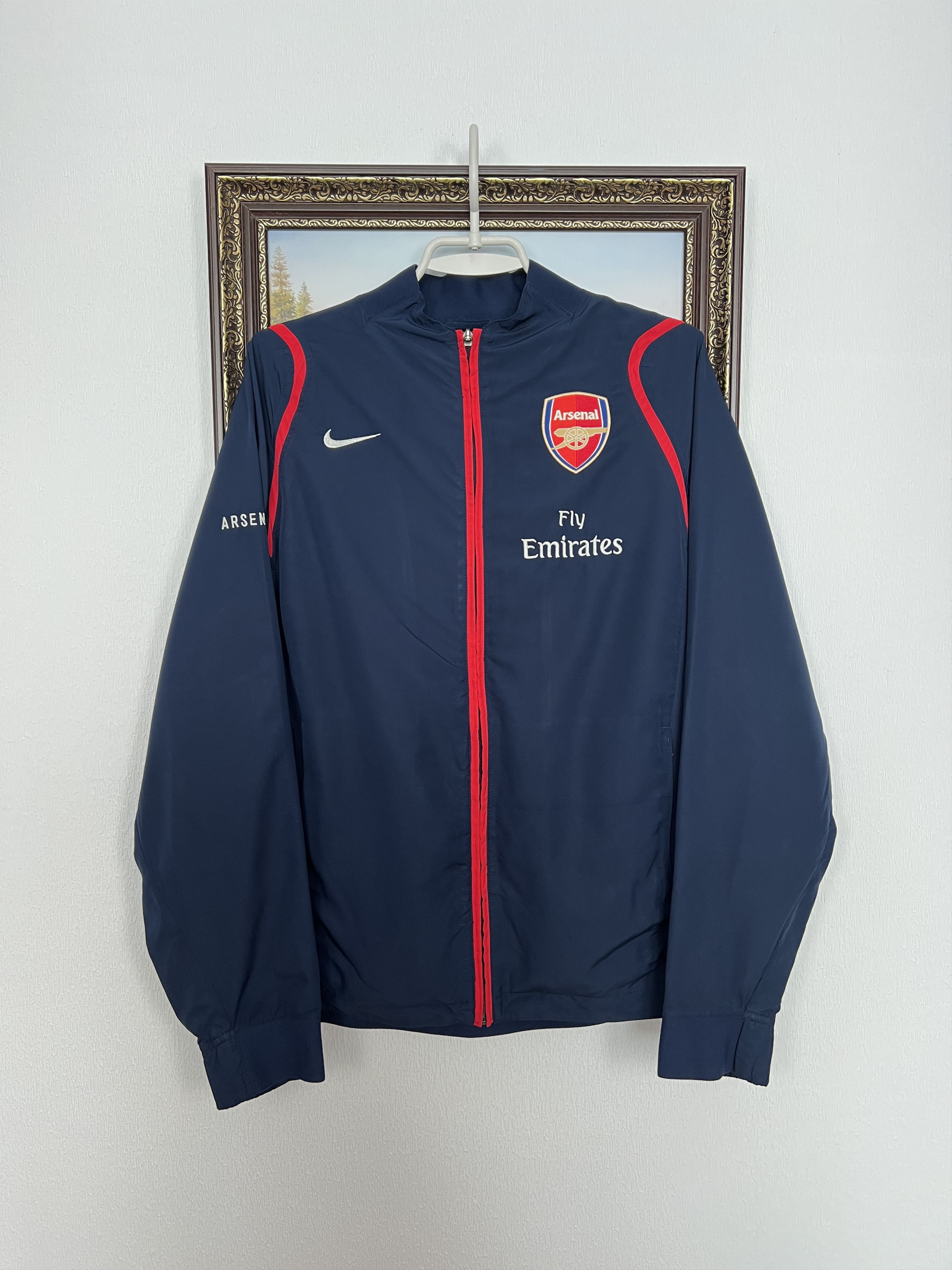Arsenal Nike ジャケット バーガンディ Vintage Nike Arsenal Football Jacket Soccer Track Top