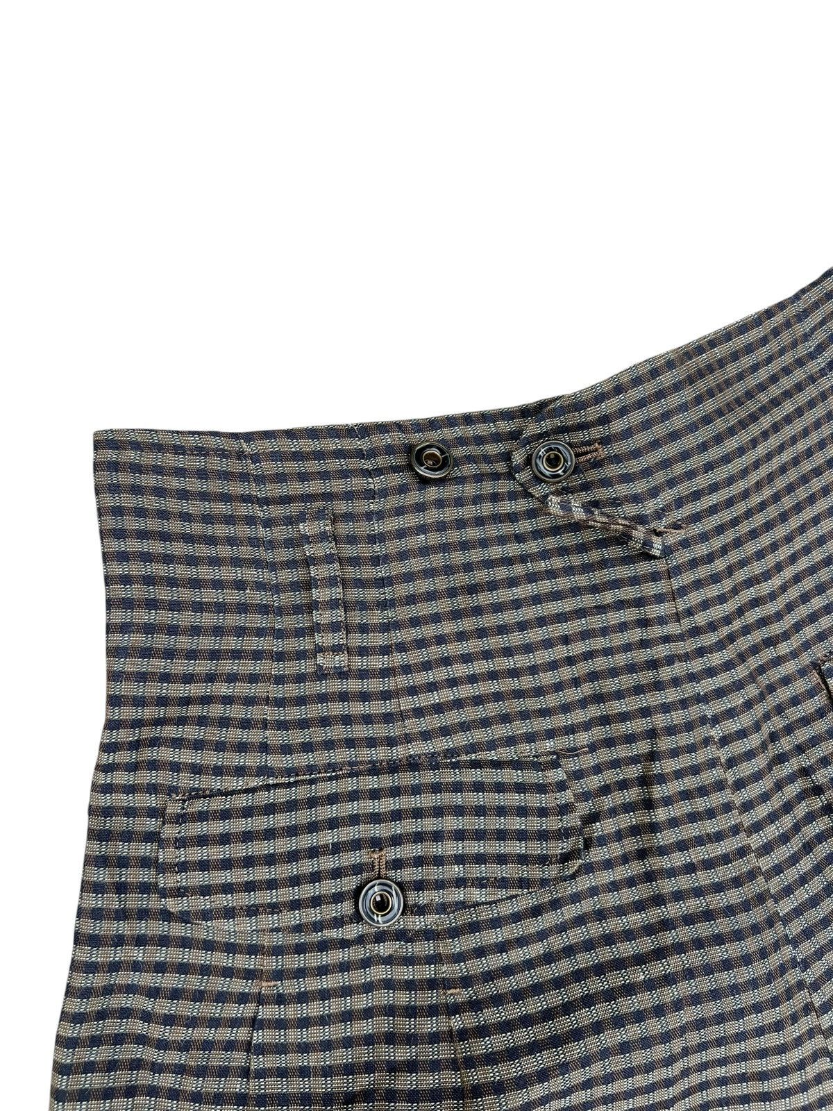 Matsuda 90s Nicole Stripe Linen Silk Jacquard Balloon Trouser Size US 29 - 15 Thumbnail