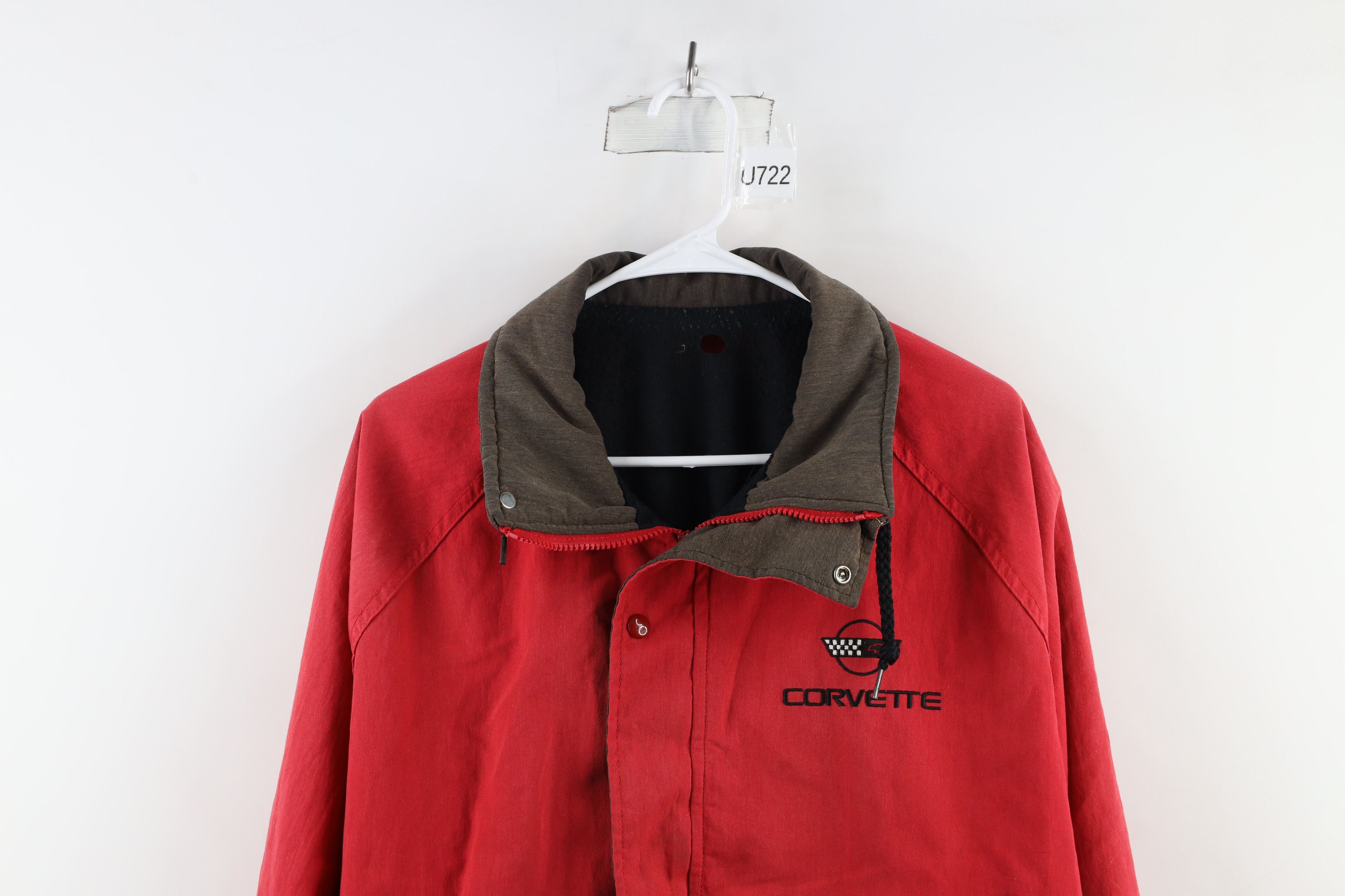 Vintage Vintage 90s Out Fleece Lined Corvette Racing Jacket USA Size US XL / EU 56 / 4 - 2 Thumbnail