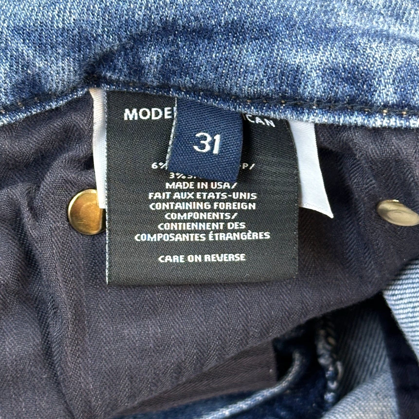 Vintage Modern American Jeans Women’s 31 Casper Blue High Rise Soho Crop Stretch USA Jeans Women Size 24" / US 00 / IT 34 - 7 Thumbnail
