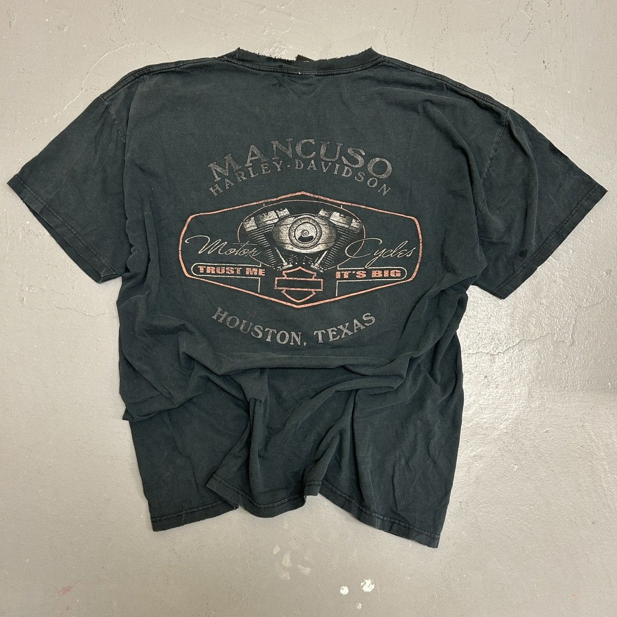 Harley Davidson XXL Vintage Harley Wolf Tee Crazy Fade Size US XXL / EU 58 / 5 - 2 Thumbnail