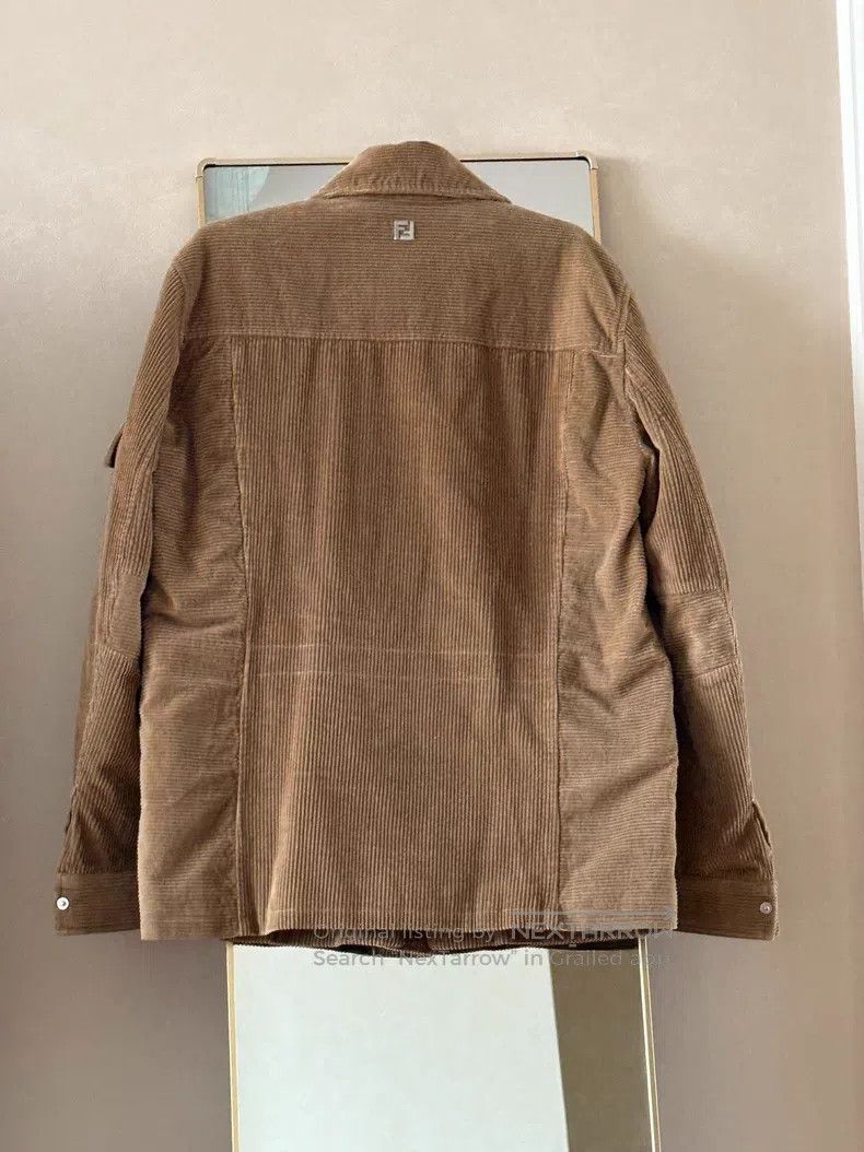 Fendi Fendi Men's Corduroy Jacket Size US M / EU 48-50 / 2 - 2 Thumbnail