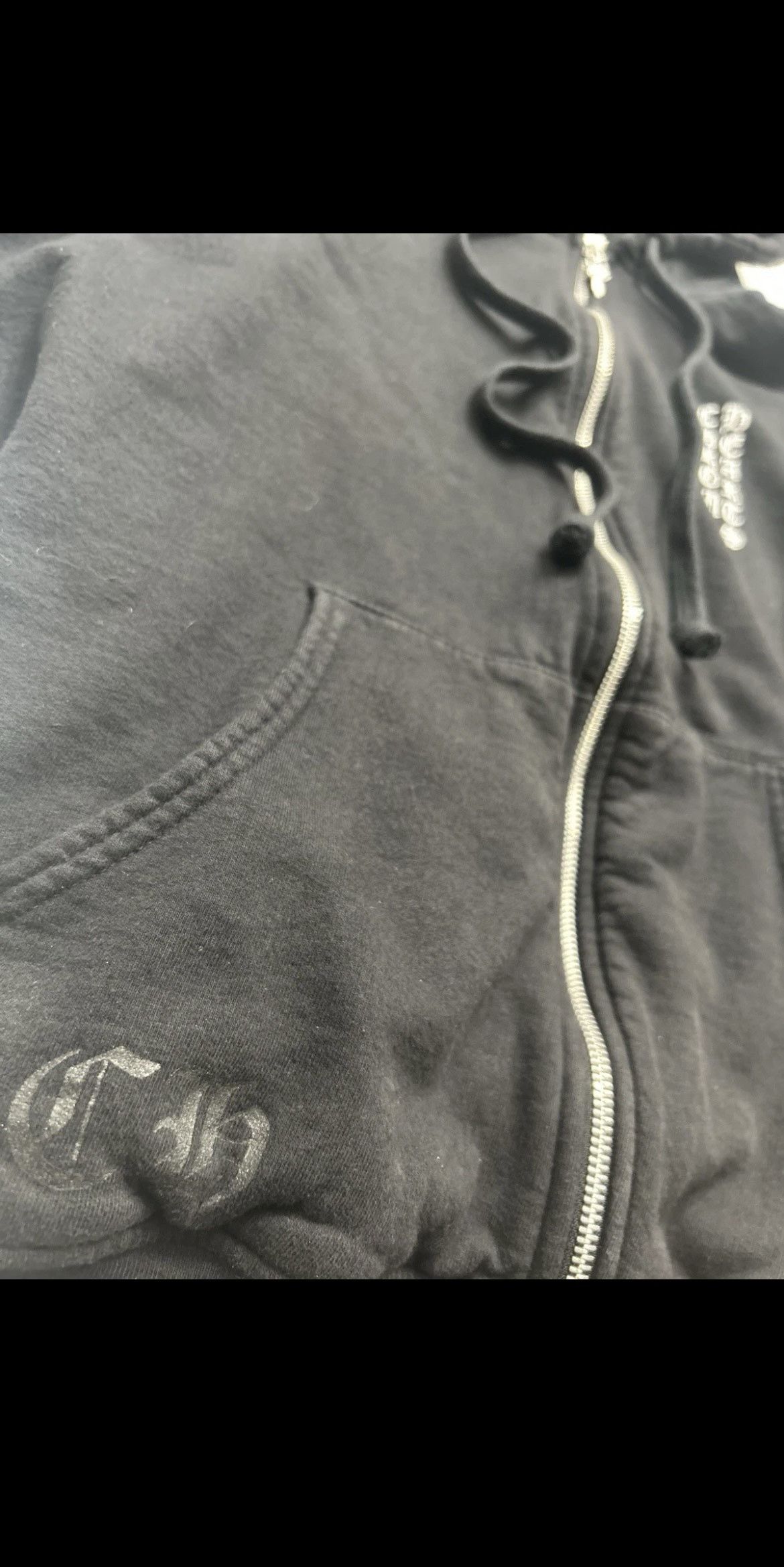Chrome Hearts Chrome Hearts Vertical Logo Zip Up Hoodie Black Size US M / EU 48-50 / 2 - 5 Thumbnail