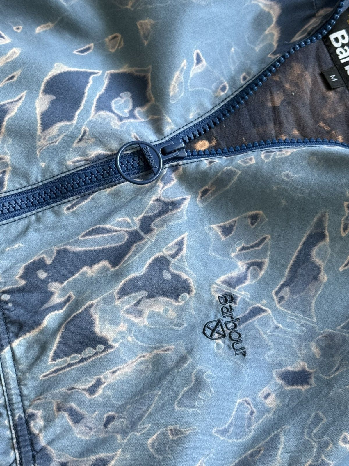 Barbour SS20 Barbour bleached tie dye hooded windbreaker jacket Size US M / EU 48-50 / 2 - 6 Thumbnail