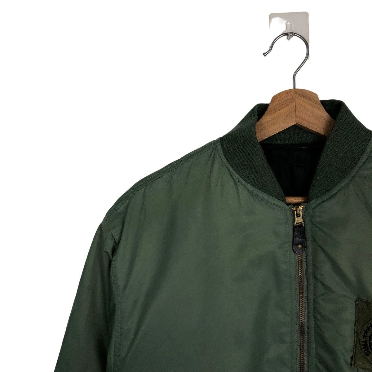 Vintage VINTAGE BOMBER JACKET DEFEND MILITARY RIOT RIOT DESIGN Size US M / EU 48-50 / 2 - 6 Thumbnail