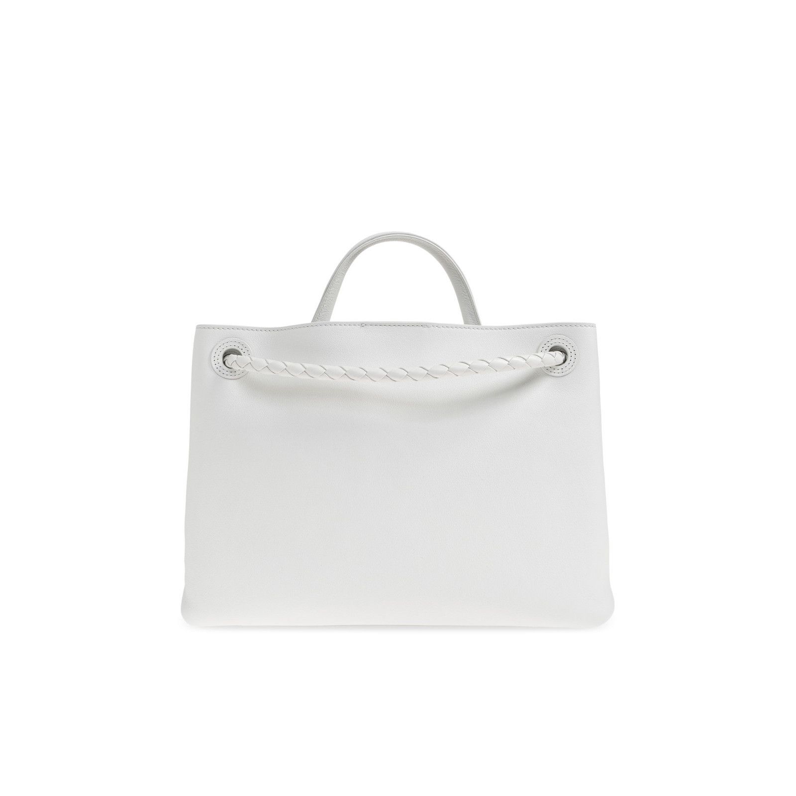 Bottega Veneta BOTTEGA VENETA Andiamo Medium $5700 White Leather Top Handle Size ONE SIZE - 2 Thumbnail