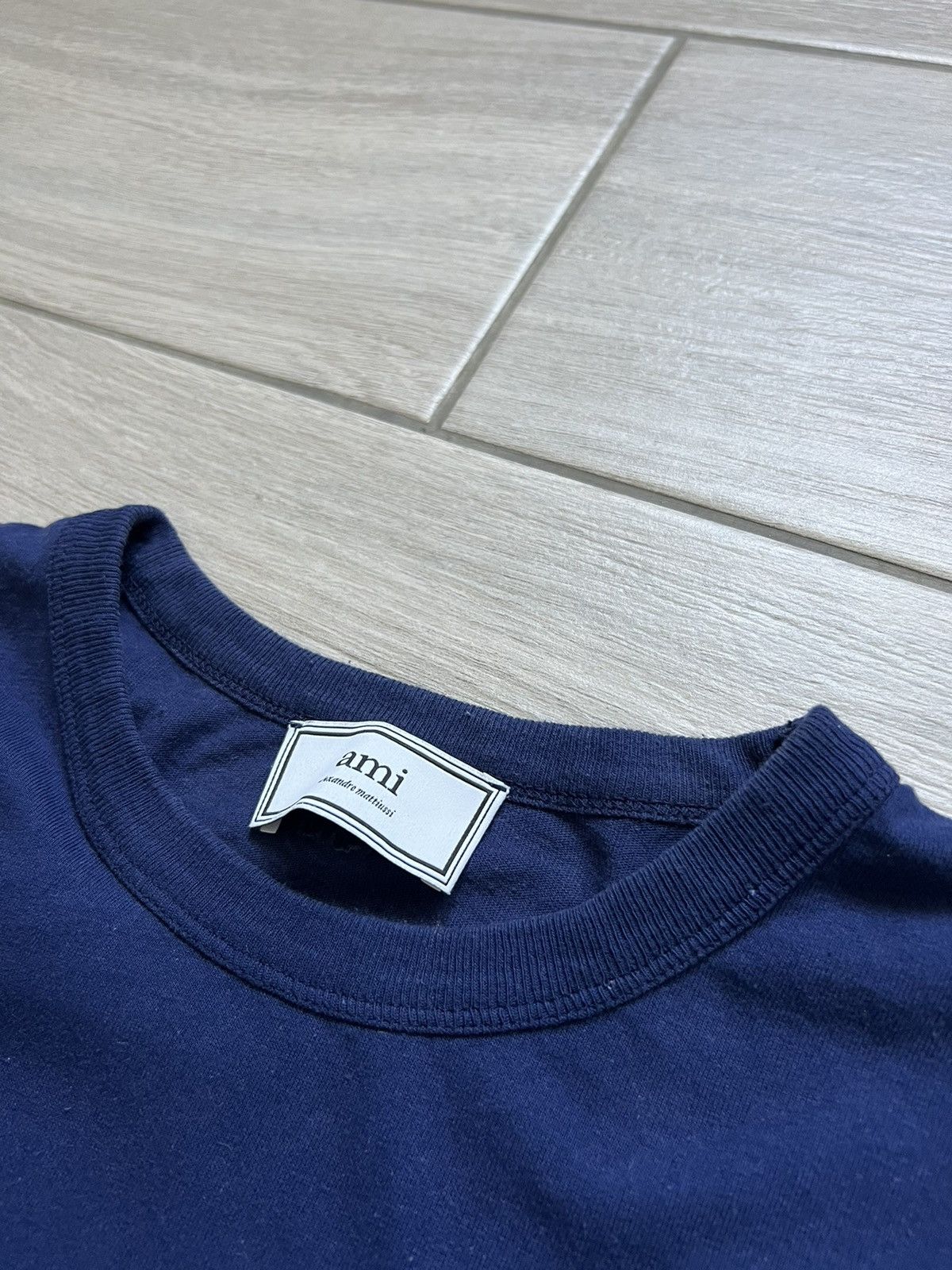 AMI AMI Paris Family Logo T-Shirt M Size Blue Center Logo Size US M / EU 48-50 / 2 - 13 Thumbnail