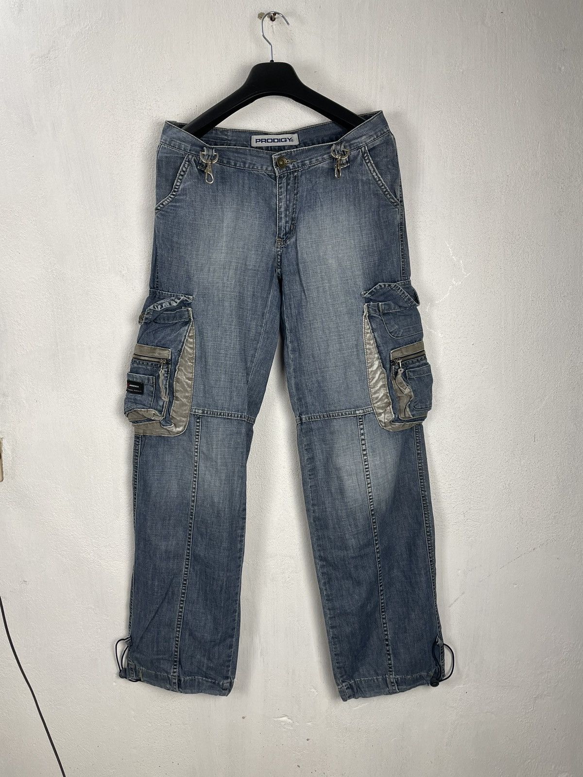 Japanese Brand × Vintage Crazy Prodigy Trapper jeans Y2K Avant-Garde Size US 32 / EU 48 - 1 Thumbnail