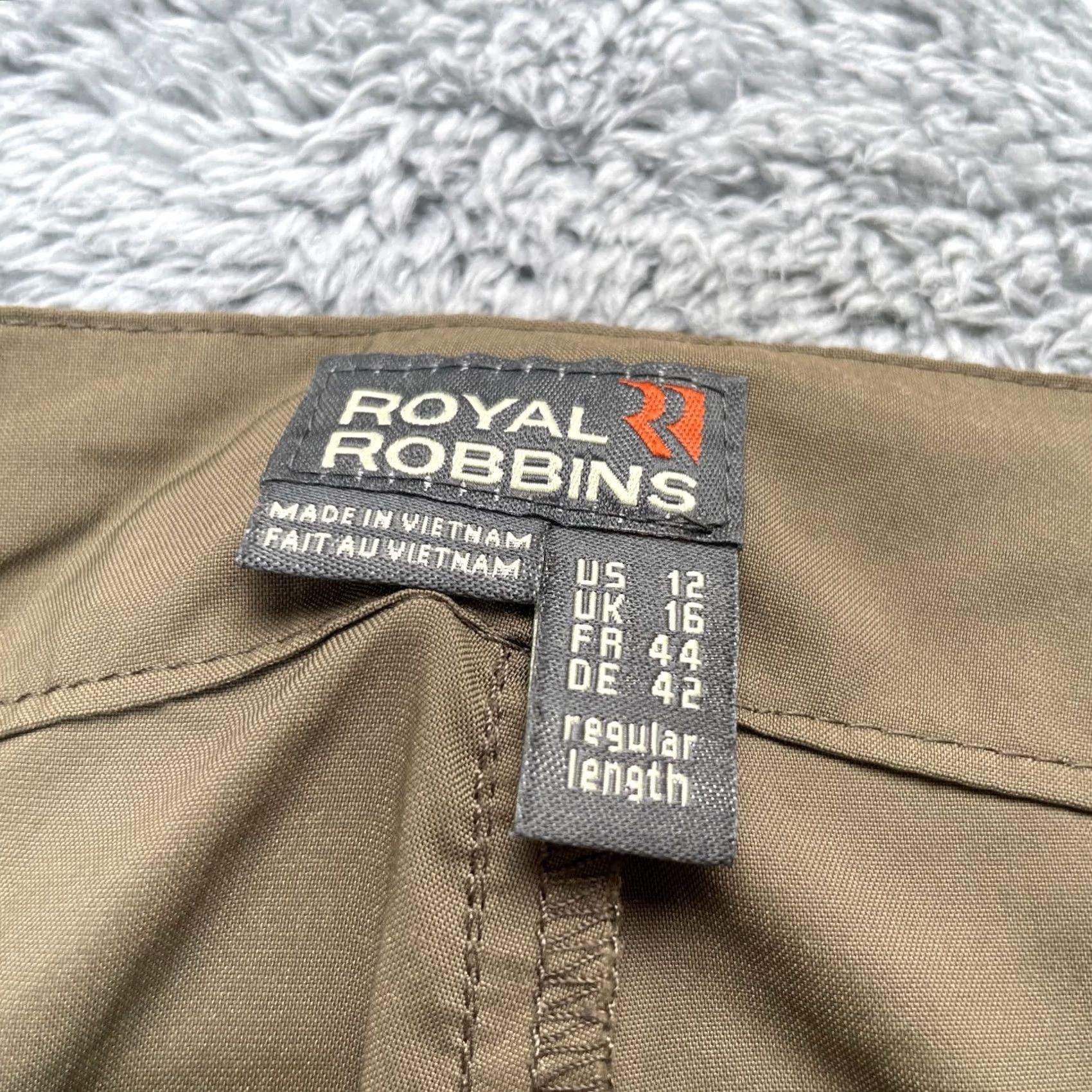 Royal Robbins Royal Robbins Pants Womens 12 Brown Nylon Stretch Straight Leg Hiking Travel Size 34" / US 12 / IT 48 - 3 Thumbnail