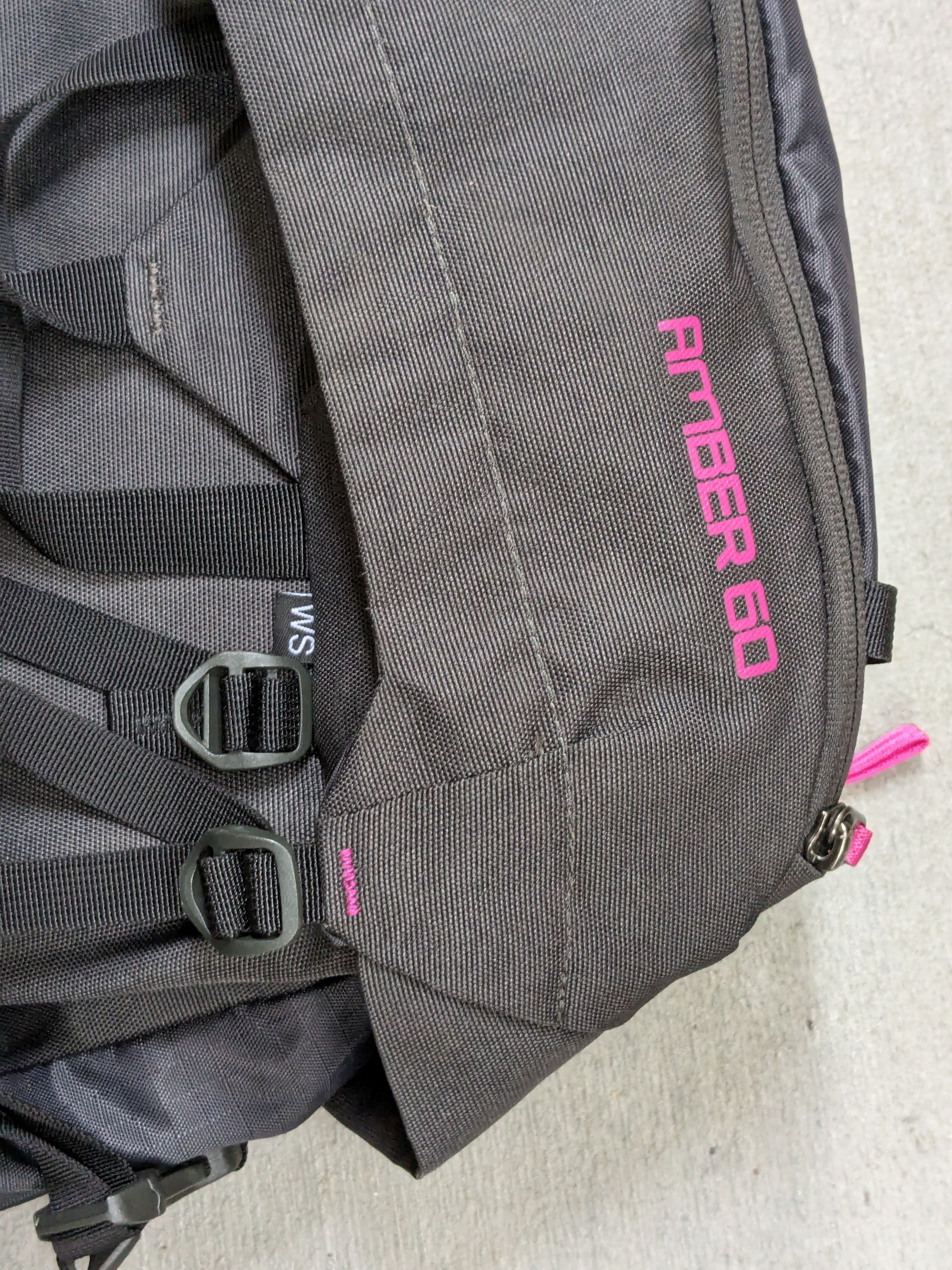 Gregory Gregory Amber 60L Hiking Backpack Gray Pink Zip Size ONE SIZE - 13 Thumbnail