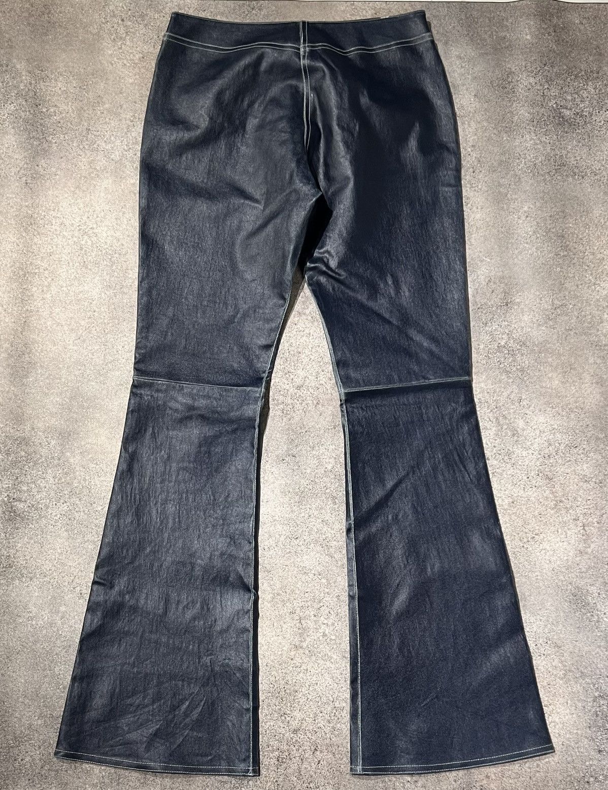 Vintage Vintage goatskin leather flare pants Size 30" / US 8 / IT 44 - 7 Thumbnail