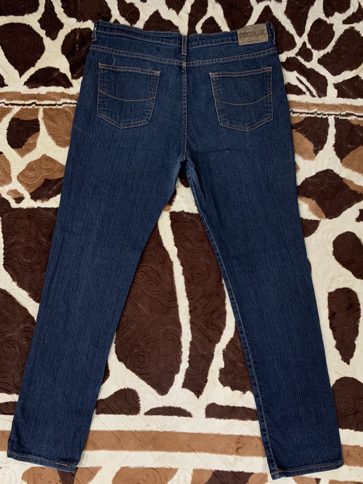 Vintage LAST DROP#Neo Blue Denim Made In Usa Size US 35 - 2 Thumbnail