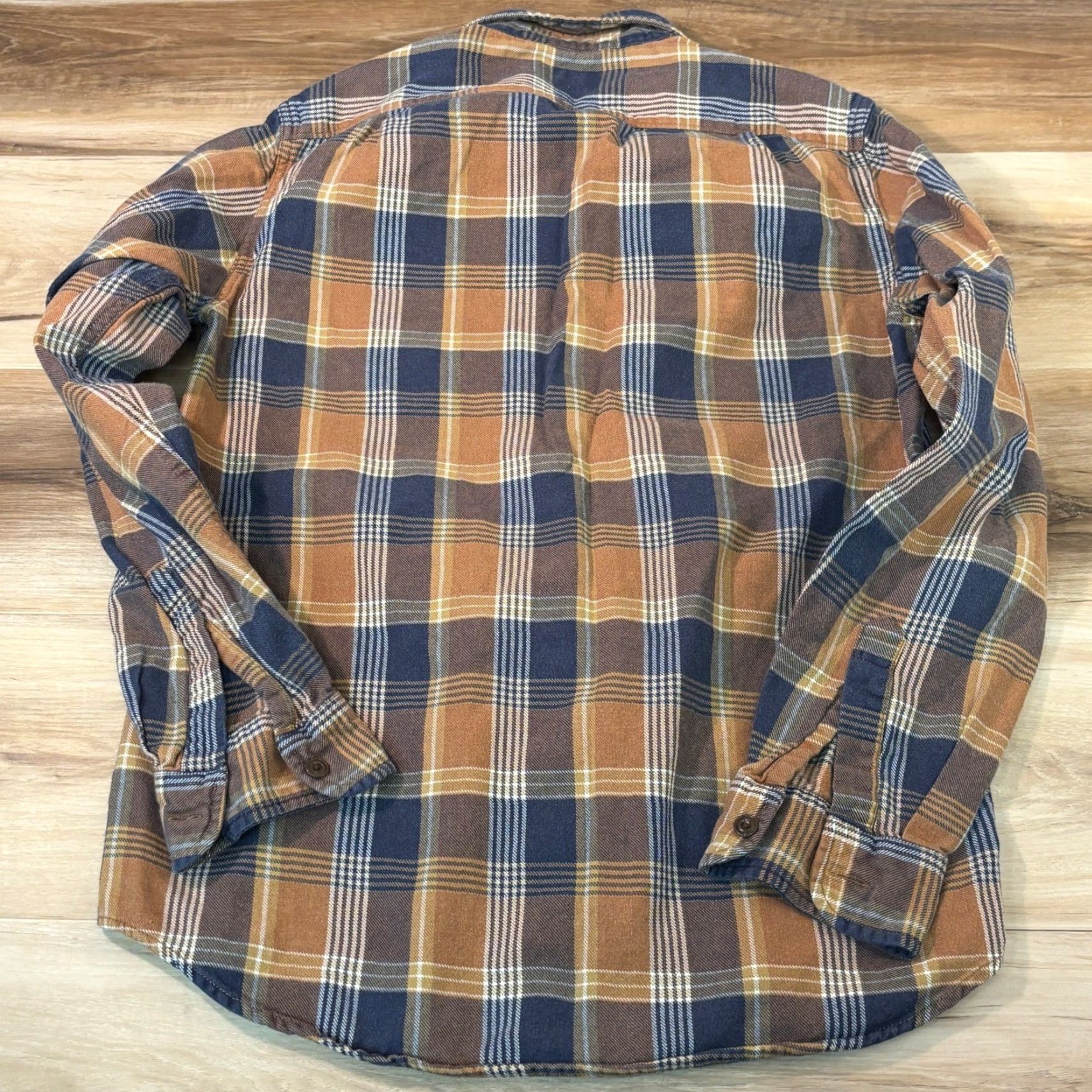 Wallace & Barnes Wallace & Barnes J.Crew Plaid Flannel Shirt S Blue Mens Casual Workwear Size US S / EU 44-46 / 1 - 8 Thumbnail