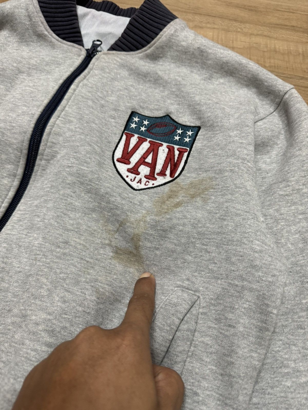 Japanese Brand × Van × Vintage VINTAGE VAN JAC NFL STYLE JACKET Size US S / EU 44-46 / 1 - 2 Thumbnail
