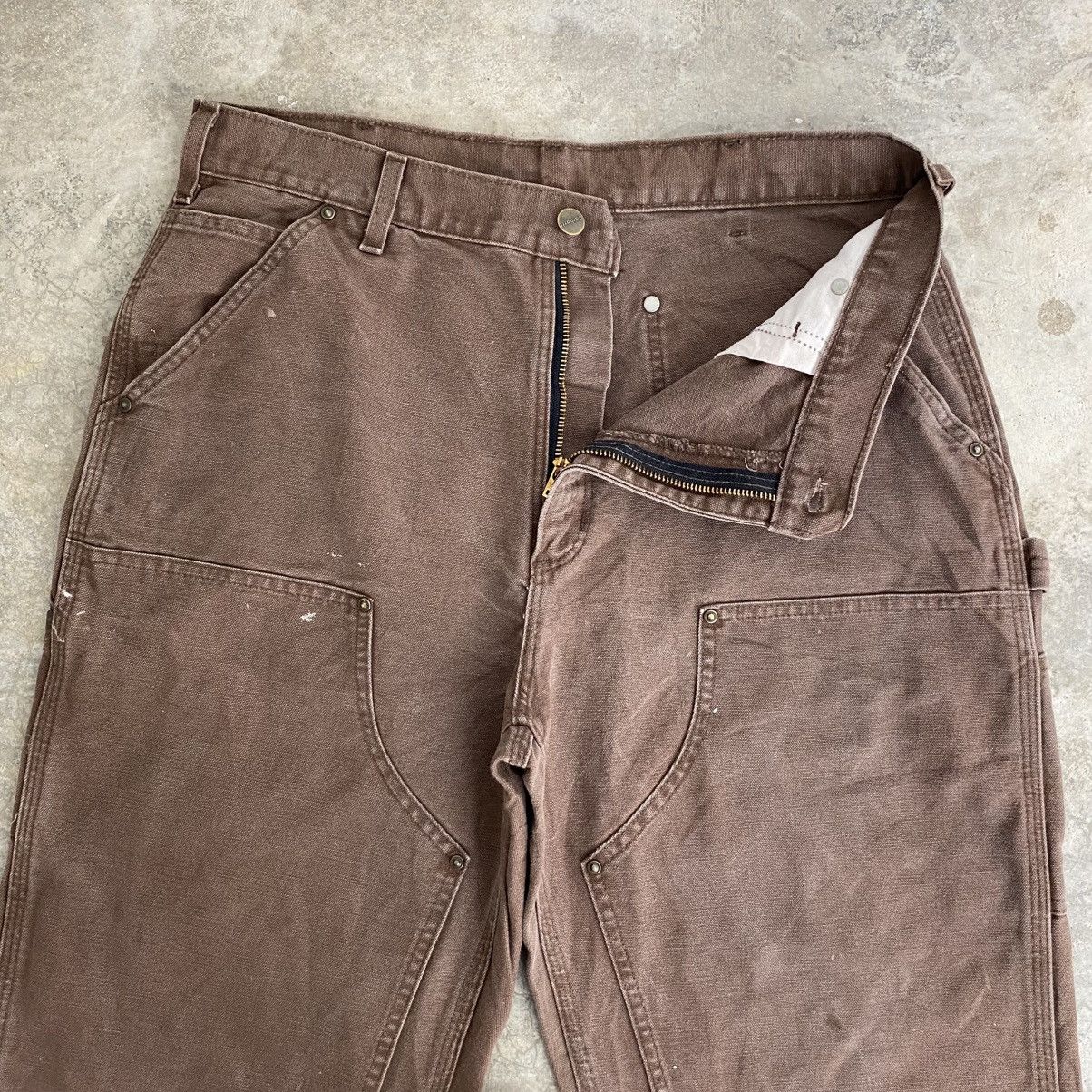 Carhartt Vintage Carhartt Double Knee Faded Brown Carpenter Pants Size US 34 / EU 50 - 5 Thumbnail