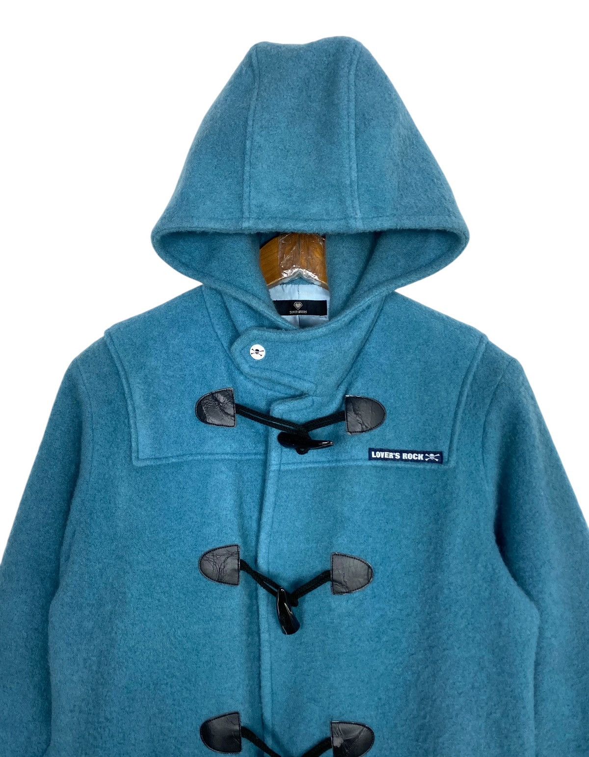 Japanese Brand Rare‼️ Super Lovers Rock Wool Duffle Coat Size M / US 6-8 / IT 42-44 - 2 Thumbnail