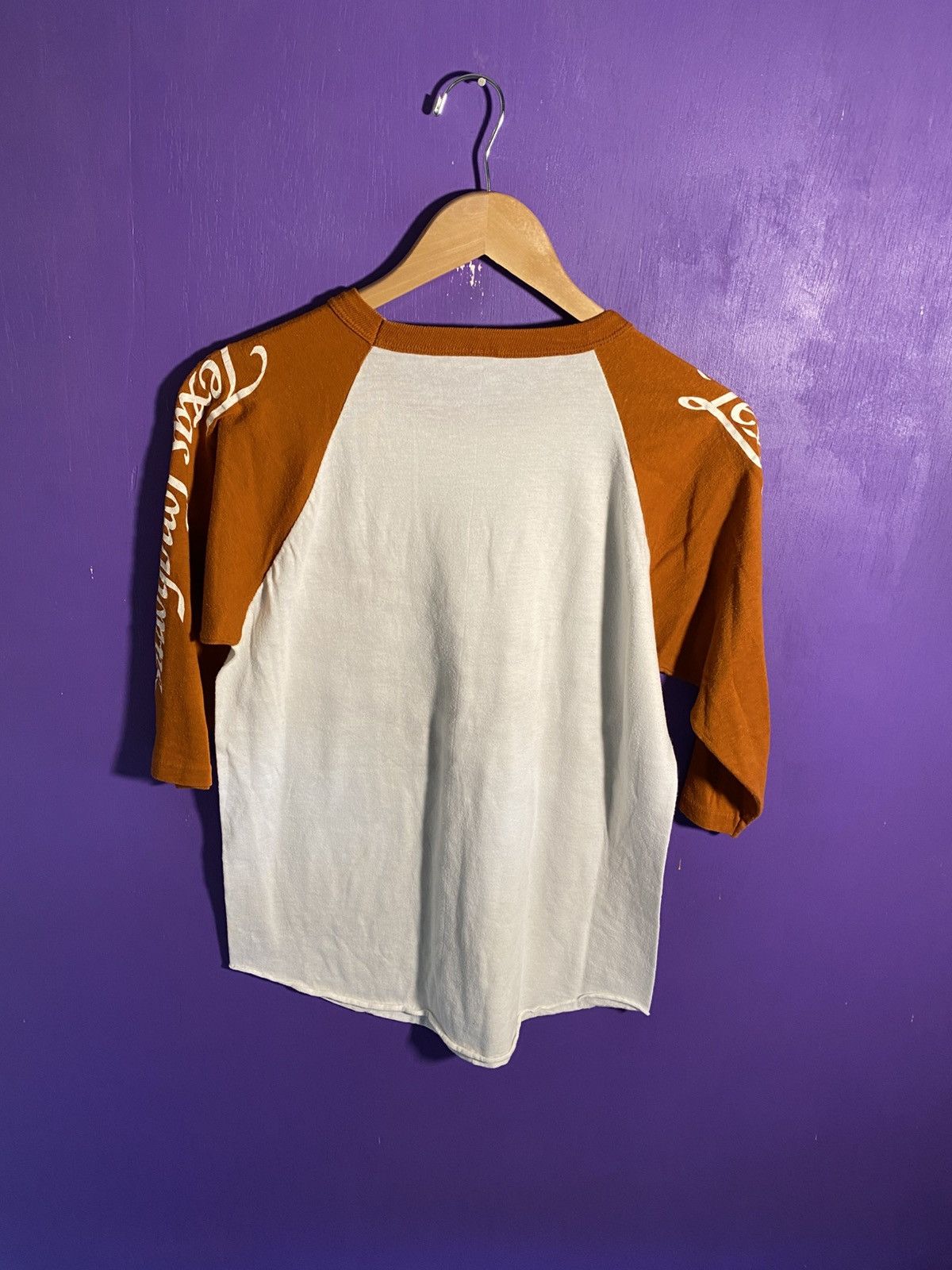 Vintage Vintage 80s Texas Longhorns raglan t-shirt Size US M / EU 48-50 / 2 - 2 Thumbnail