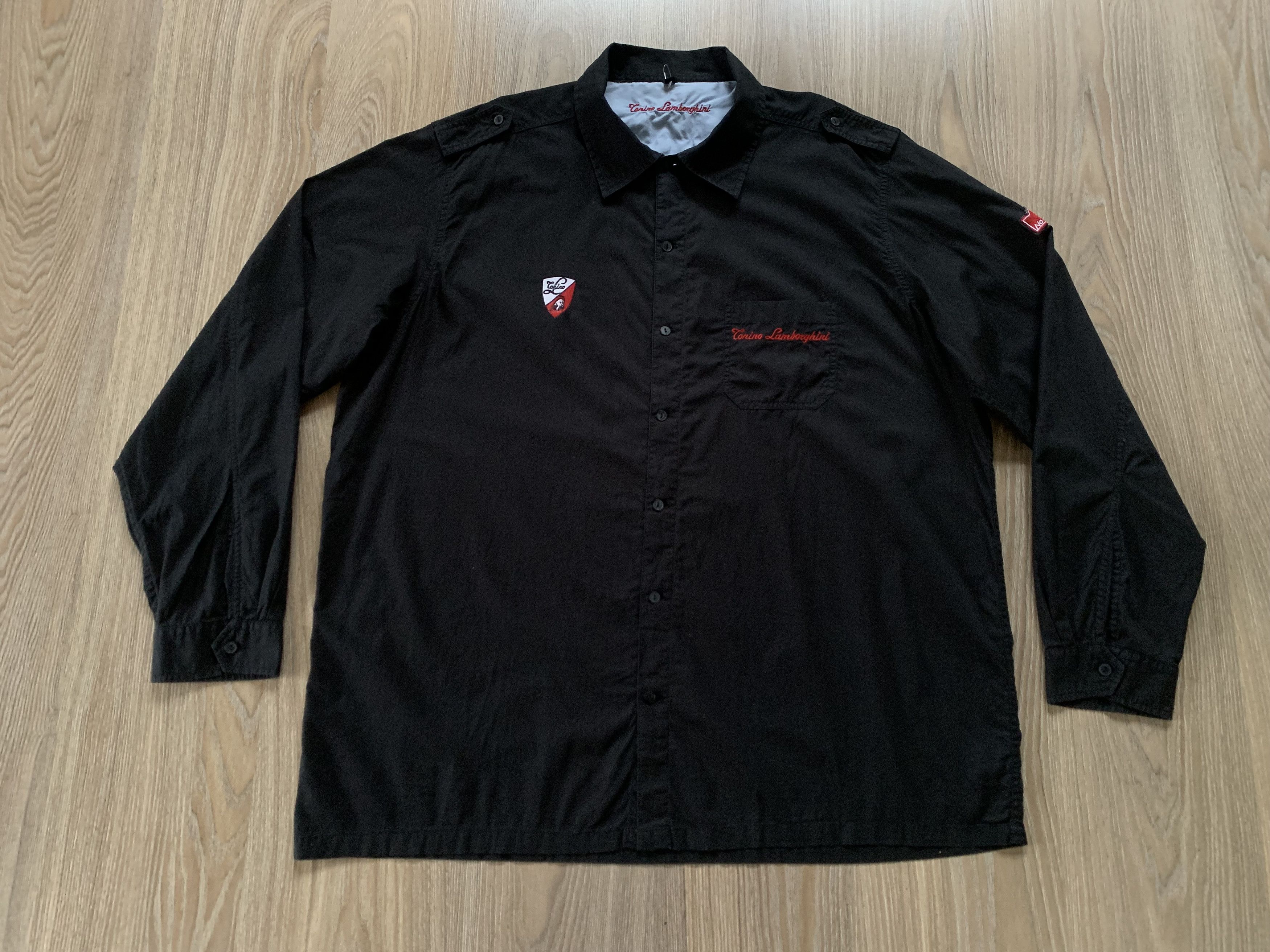 Lamborghini Tonino Lamborghini Black Shirt Size US XXL / EU 58 / 5 - 2 Thumbnail