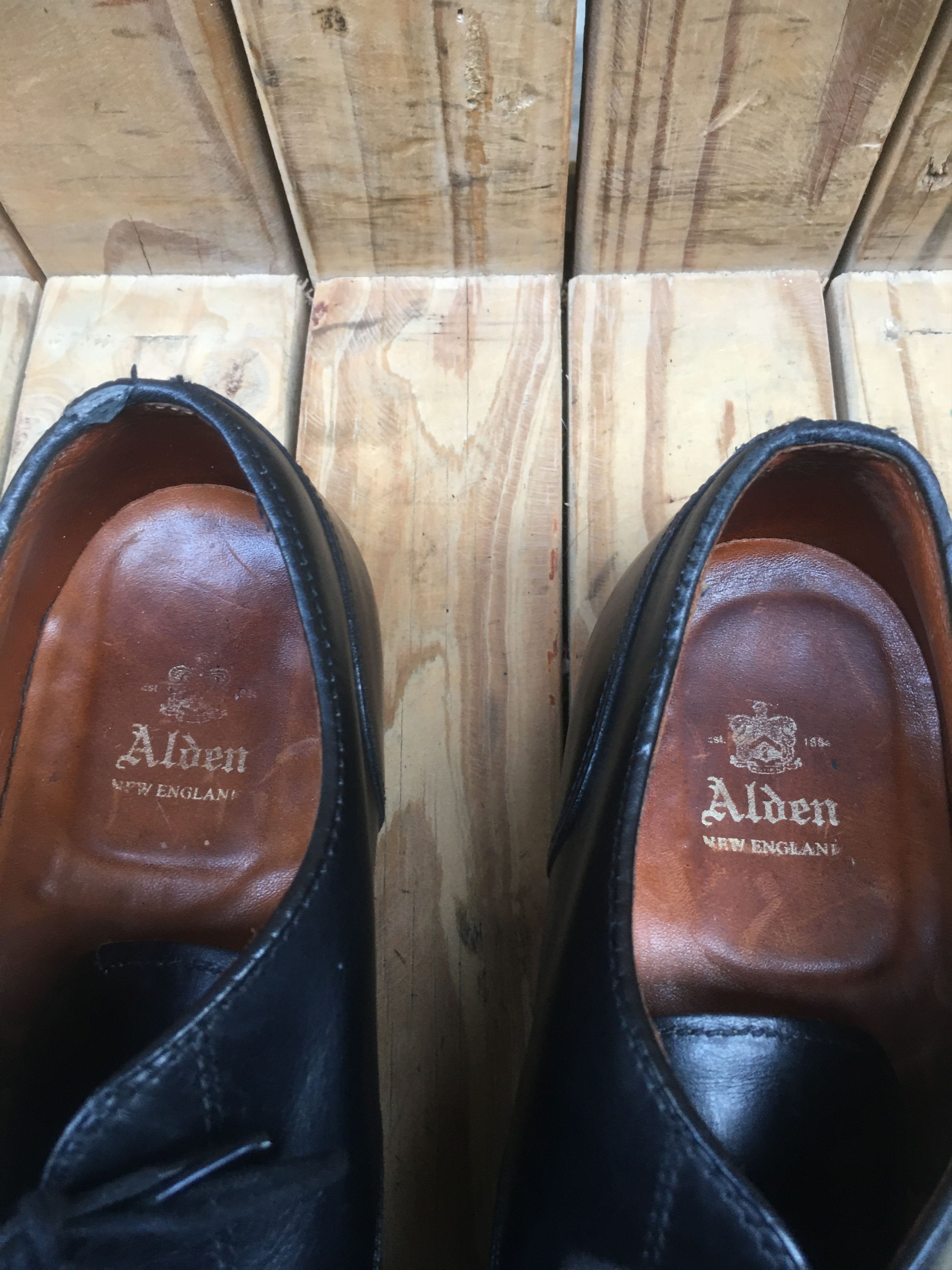 Alden Alden 971 captoe black leather dress shoes UK 9 B/D Size US 10 / EU 43 - 13 Thumbnail