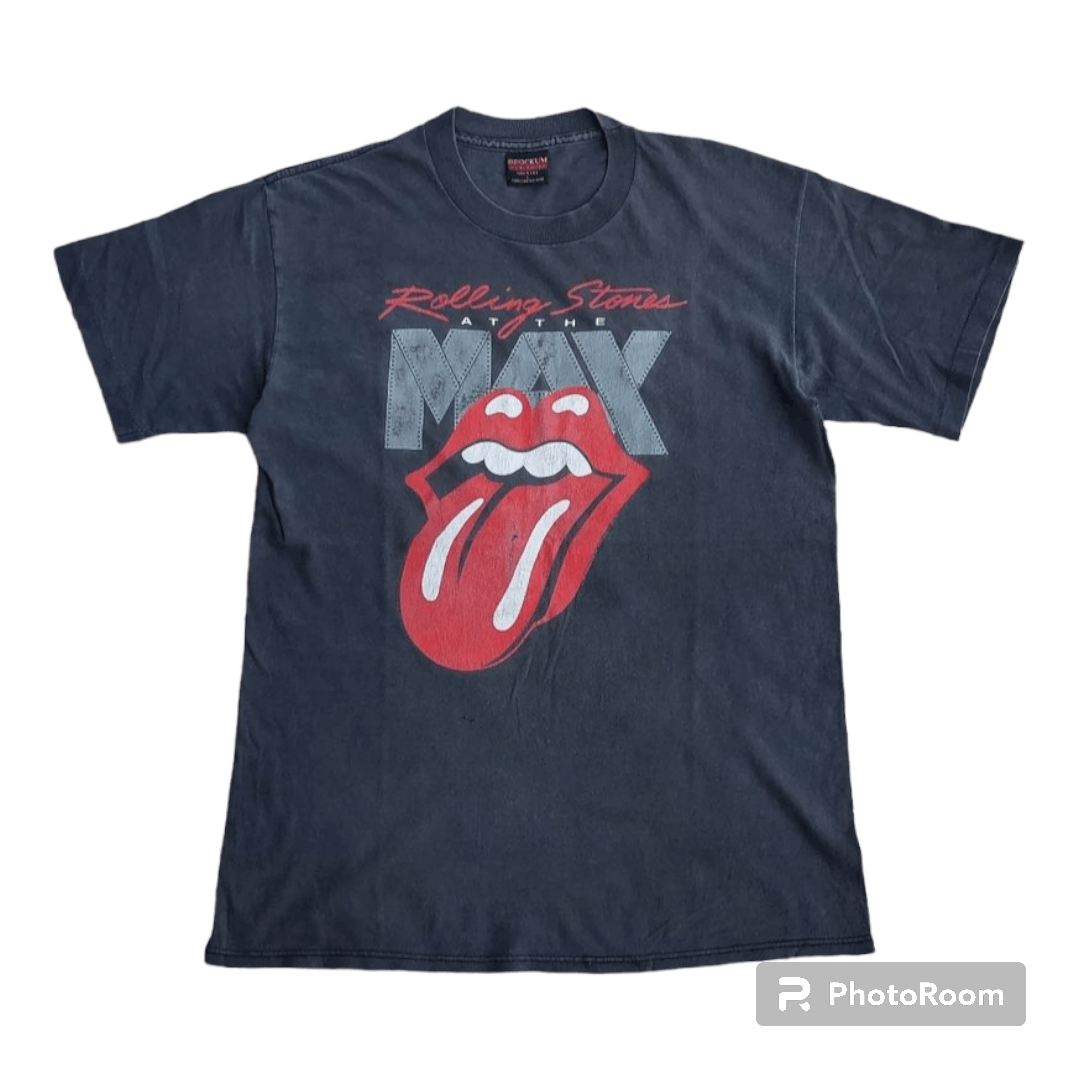 Band Tees × Vintage 💥Vintage 80's Rolling Stone At The Max T Shirt Size US L / EU 52-54 / 3 - 1 Thumbnail