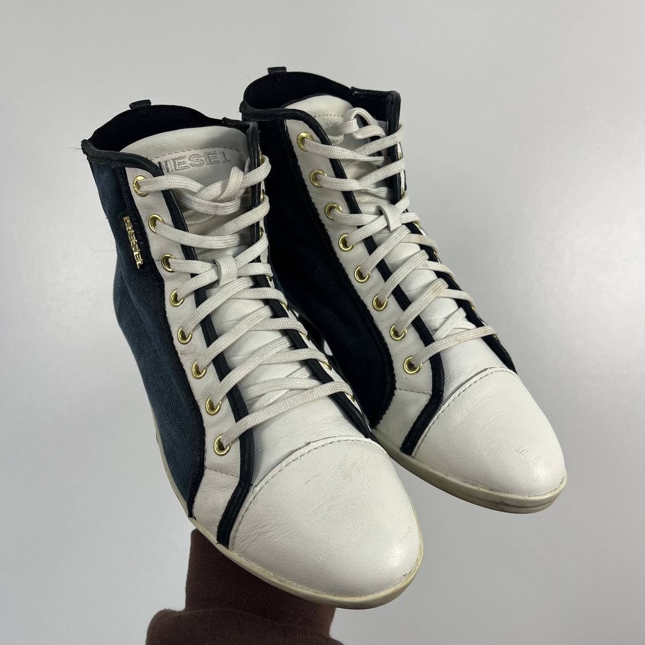 Diesel Diesel Weekendly High Top Sneakers Leather Womens Eur 37 Size US 7 / IT 37 - 1 Thumbnail