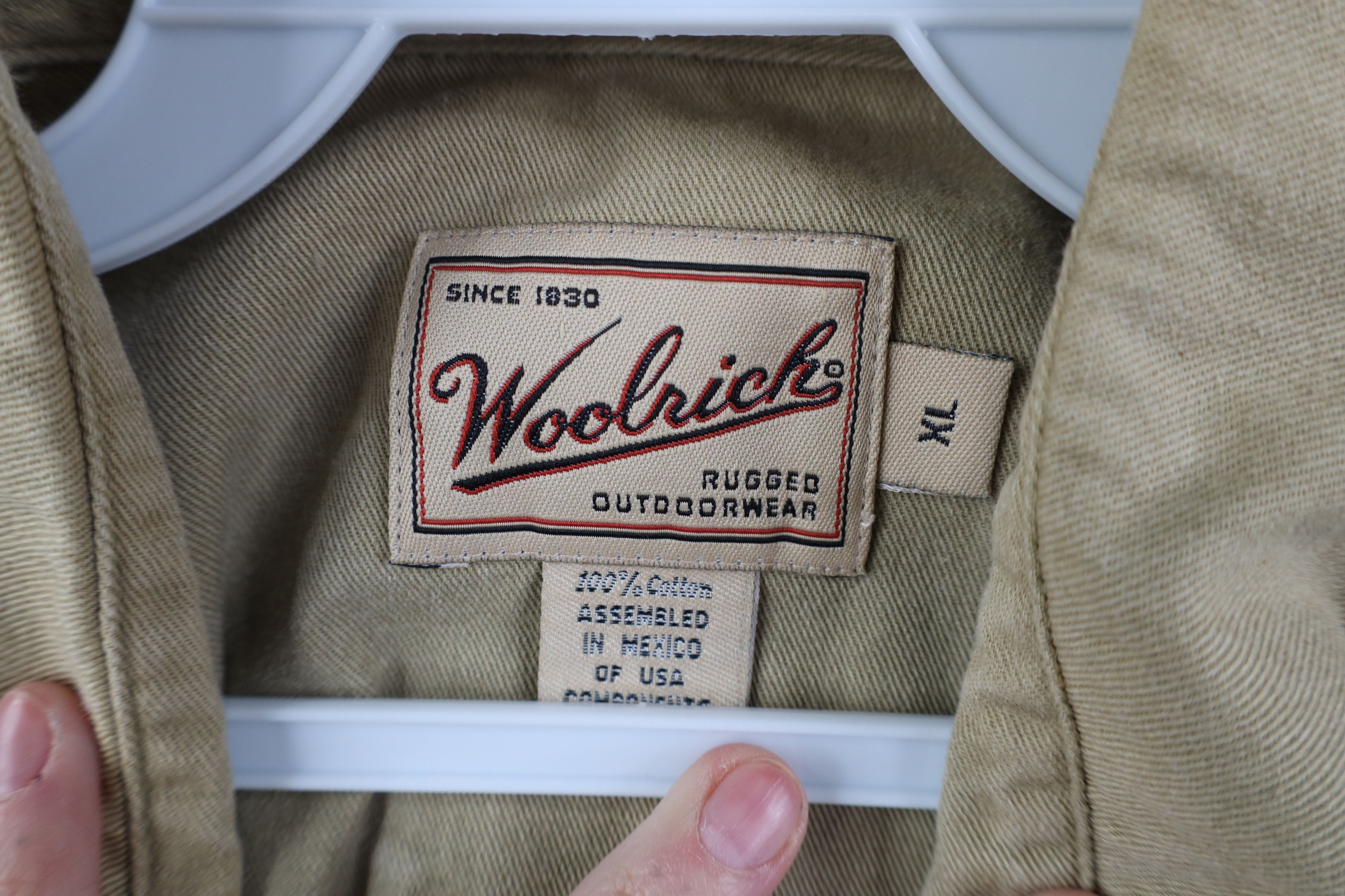 Woolrich Woolen Mills Vintage 90s Woolrich Pigment Dye Baggy Twill Button Shirt Size US L / EU 52-54 / 3 - 10 Thumbnail