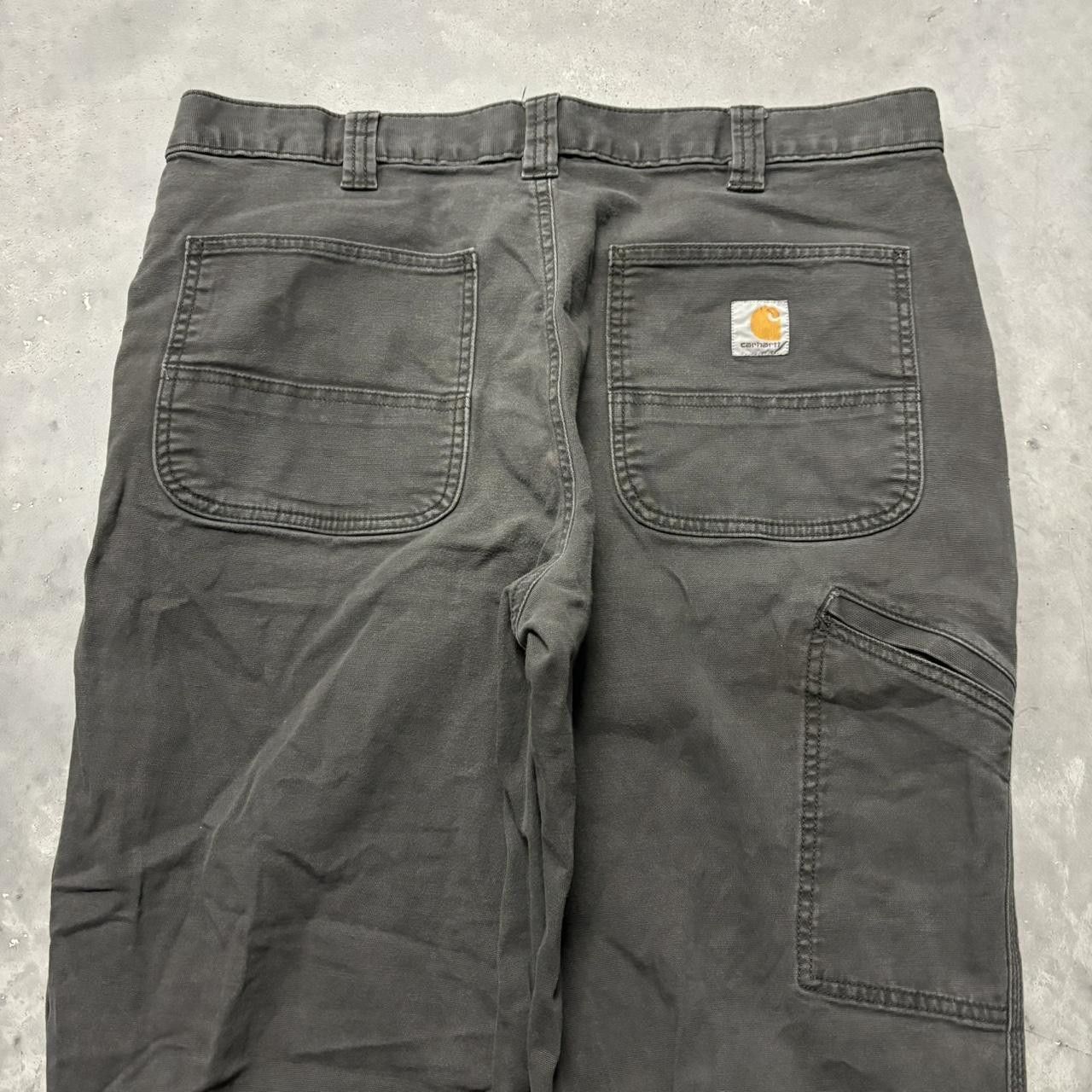 Carhartt × Vintage Crazy Vintage Y2K/2000s Grunge Grey Earth Tone Carhartt Workwear Pants! Size US 35 - 7 Thumbnail