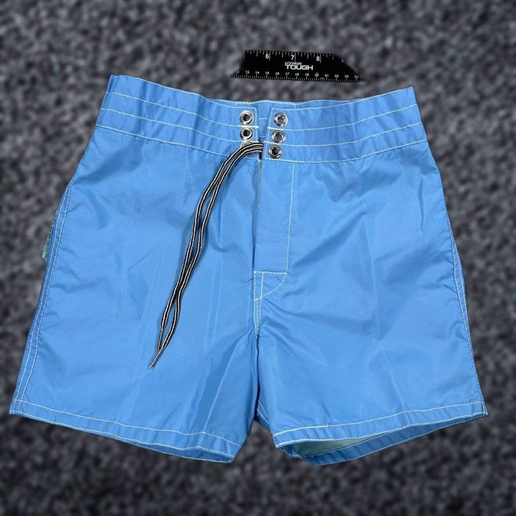 Vintage Birdwell Beach Britches Board Shorts Mens XS Blue Regular Quick Dry Pocket Surf Swim Trunks Size US 27 - 1 Thumbnail