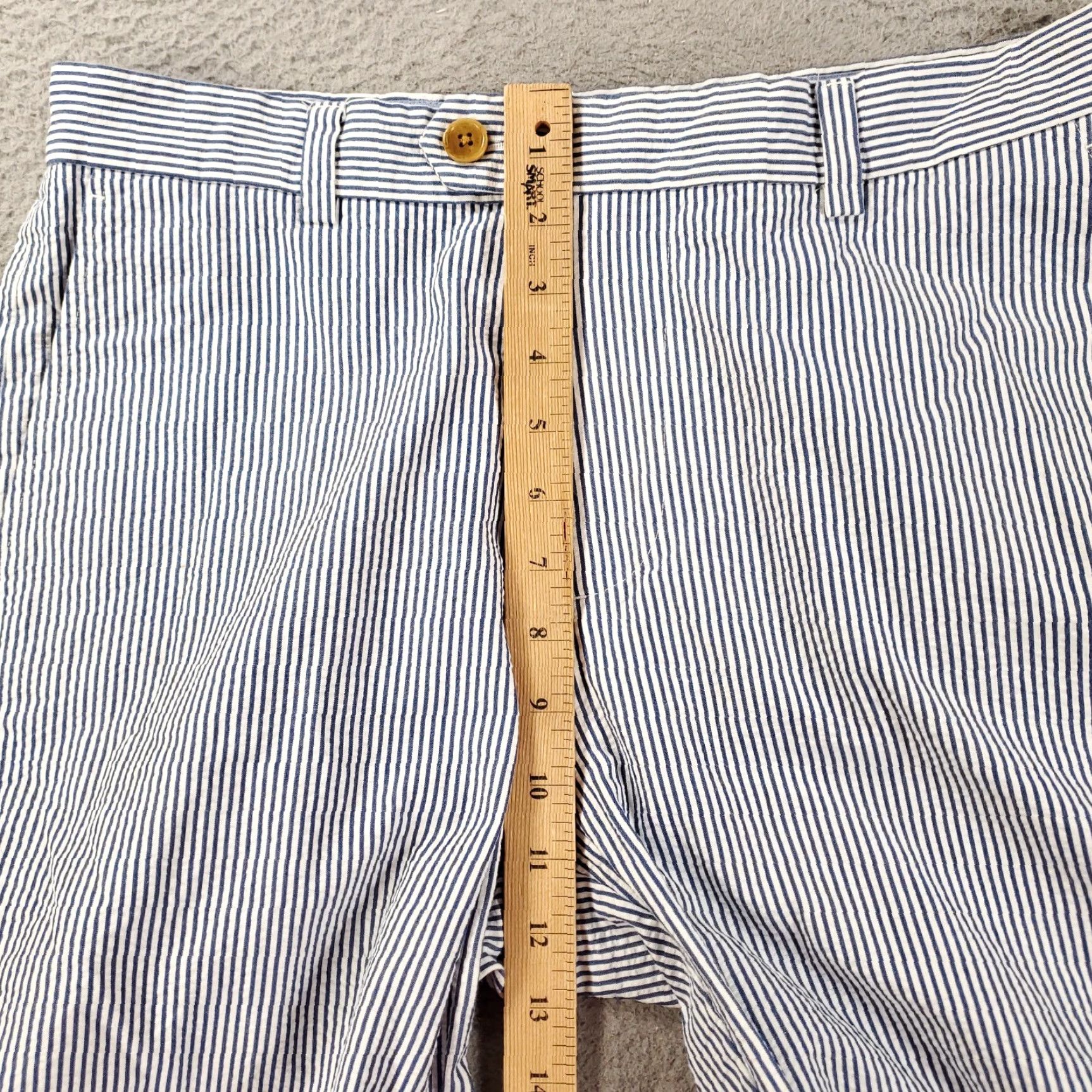 Brooks Brothers Brooks Brothers Seersucker Shorts Mens 33 Blue White Pinstripes Bermuda Casual Preppy Shirts? Size US 33 - 4 Thumbnail