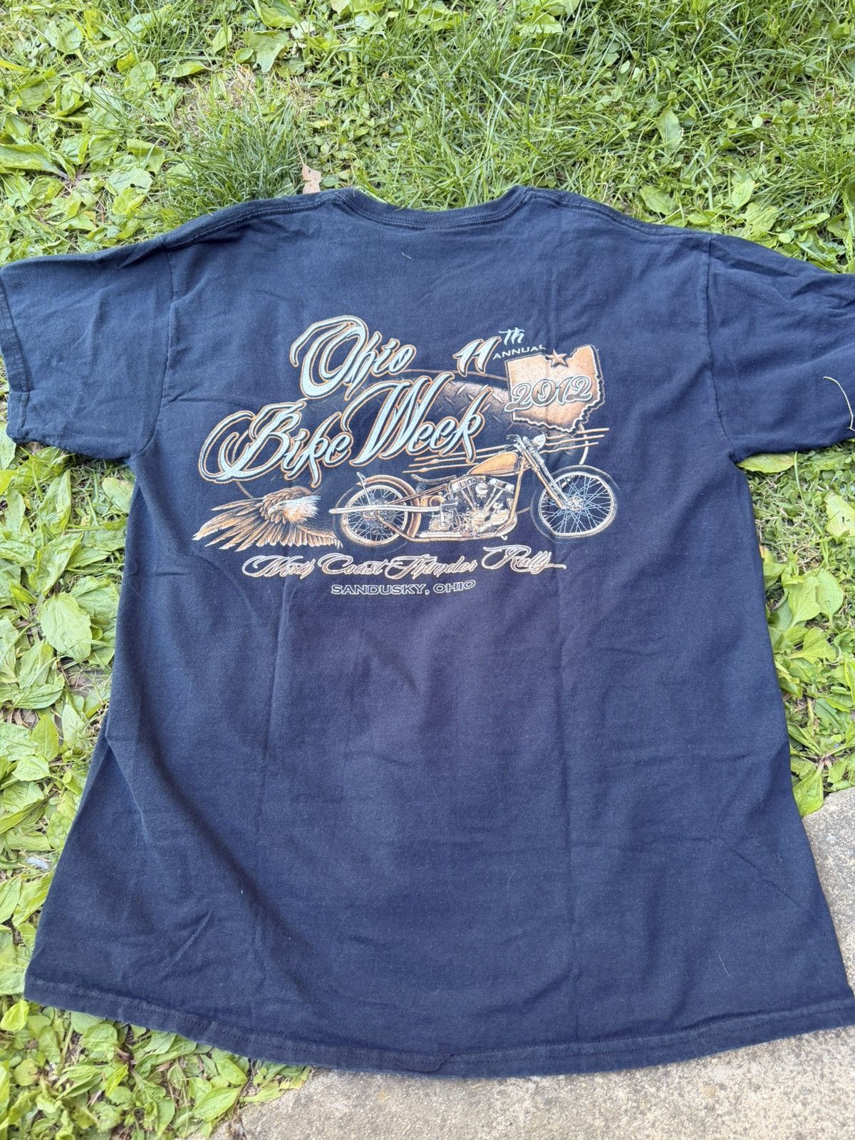Vintage 2012 Ohio Bike Week tee Size Large Size US L / EU 52-54 / 3 - 4 Thumbnail