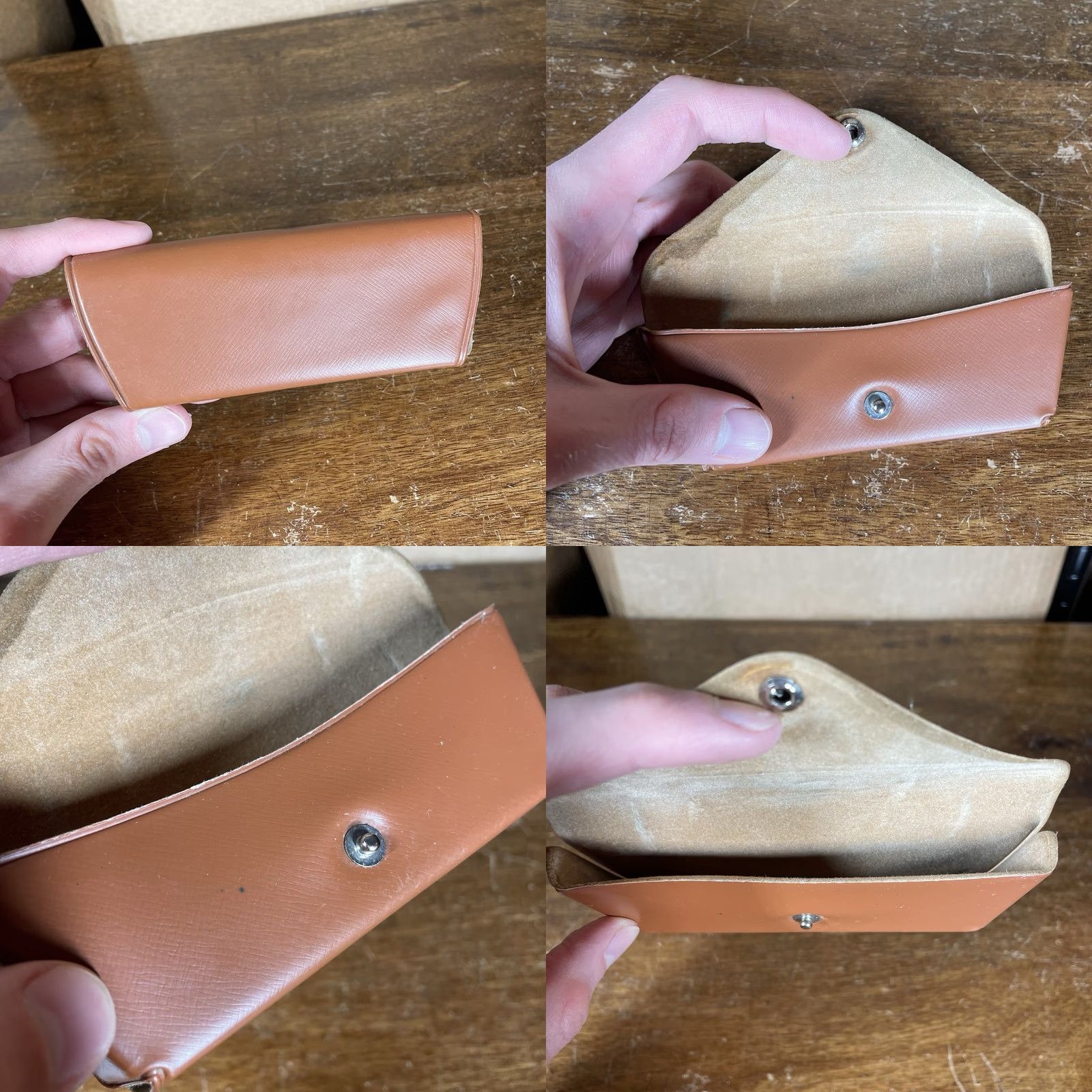 Vintage VINTAGE Ray-Ban Sunglasses Clip On Case Belt Vinyl WWII Military/Landgirl Gold Unisex Adult 1950s 1940s Bausch & Lomb Size ONE SIZE - 8 Thumbnail