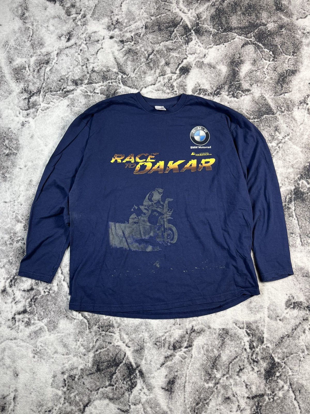 BMW BMW Race Dakar Long Sleeve Tee Blue XL Vintage Style Size US XL / EU 56 / 4 - 1 Thumbnail