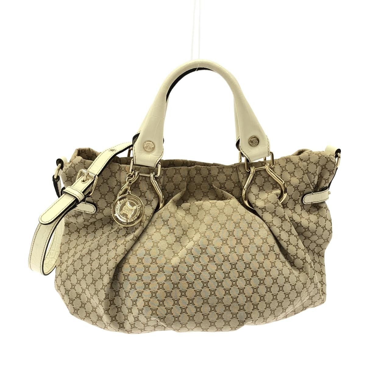 Celine Celine Celine PILLOW SMALL Canvas Leather Shoulder Bag Textile Crossbody Bag 162712BLN DUTY FREE for USA Size ONE SIZE - 1 Thumbnail