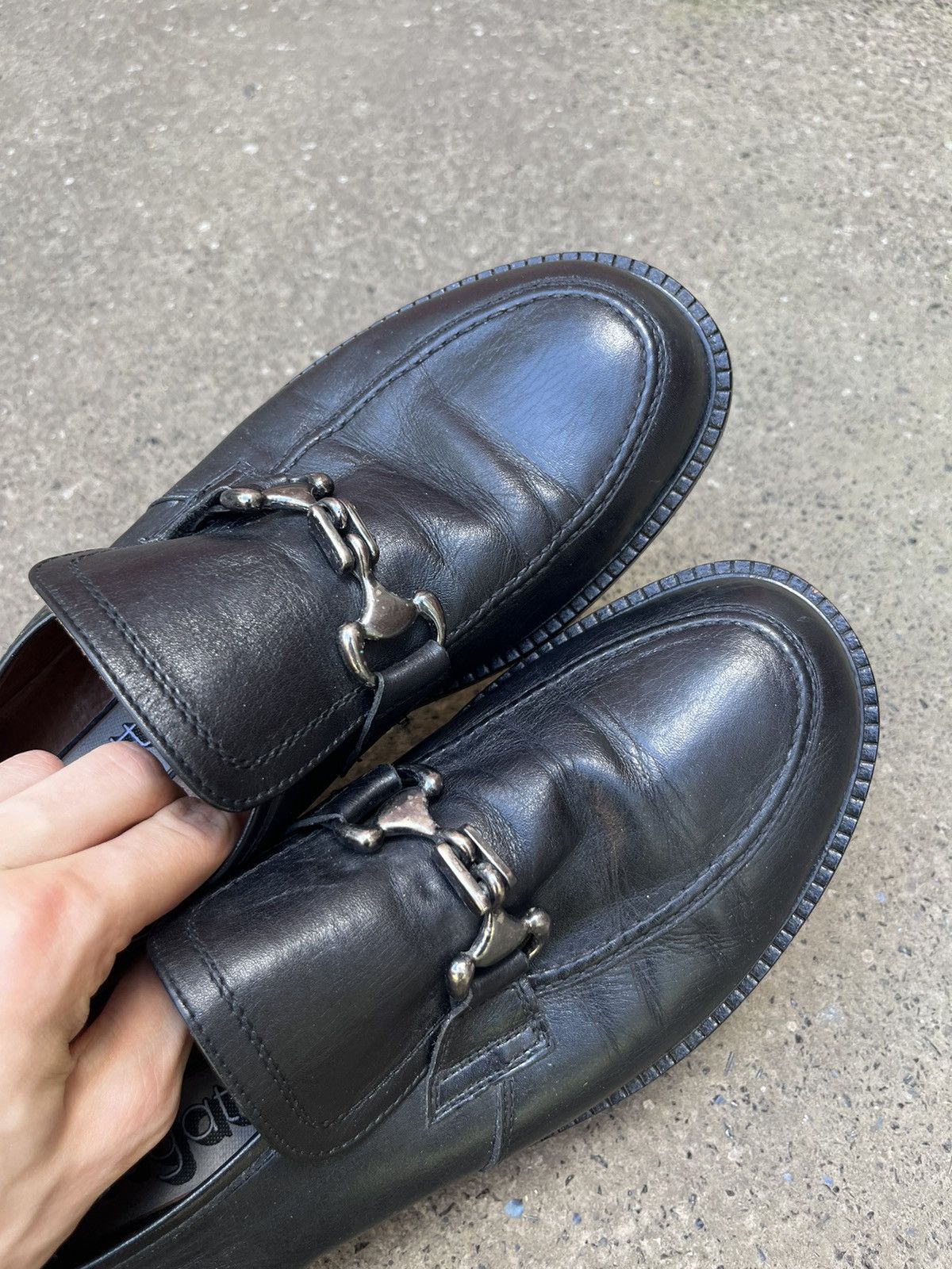 Genuine Leather Vintage Massive Loafers Genuine Leather Horsebit Bugatti Size US 10 / EU 43 - 10 Thumbnail