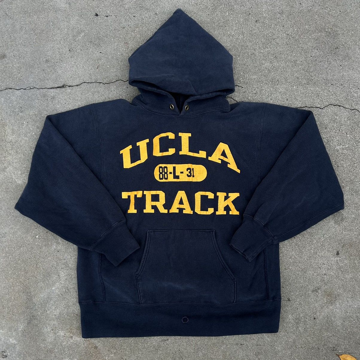 Champion Vintage 80’s UCLA Track Champion Reverse Weave Hoodie Sz L Size US L / EU 52-54 / 3 - 1 Thumbnail