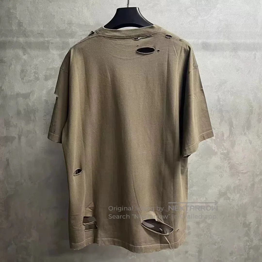 Balenciaga Balenciaga Gray Logo Print Short Sleeve T. Size US XXS / EU 40 - 6 Thumbnail