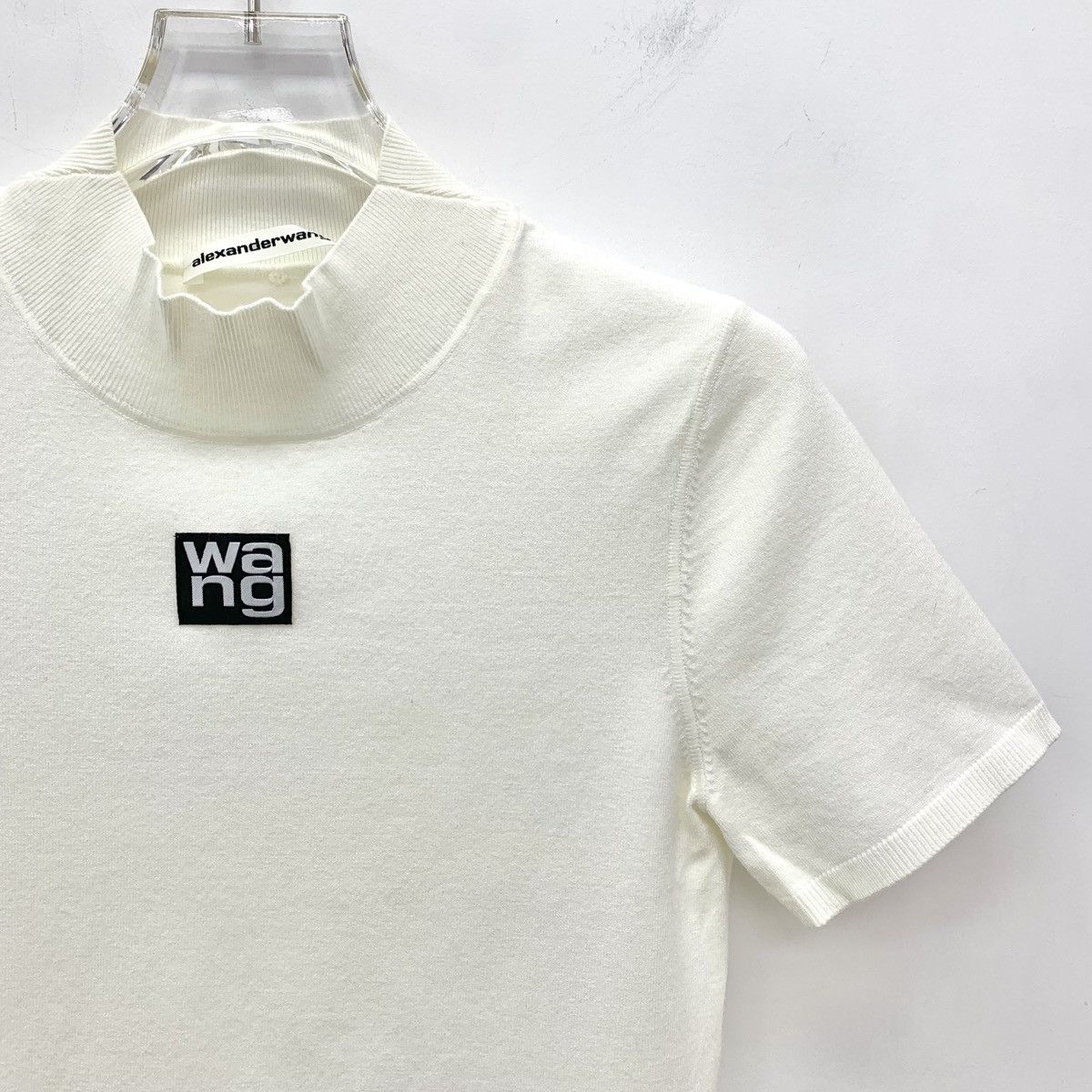 Alexander Wang Alexander Wang White Logo Short Sleeve T-shirt K26WX Size S / US 4 / IT 40 - 3 Thumbnail