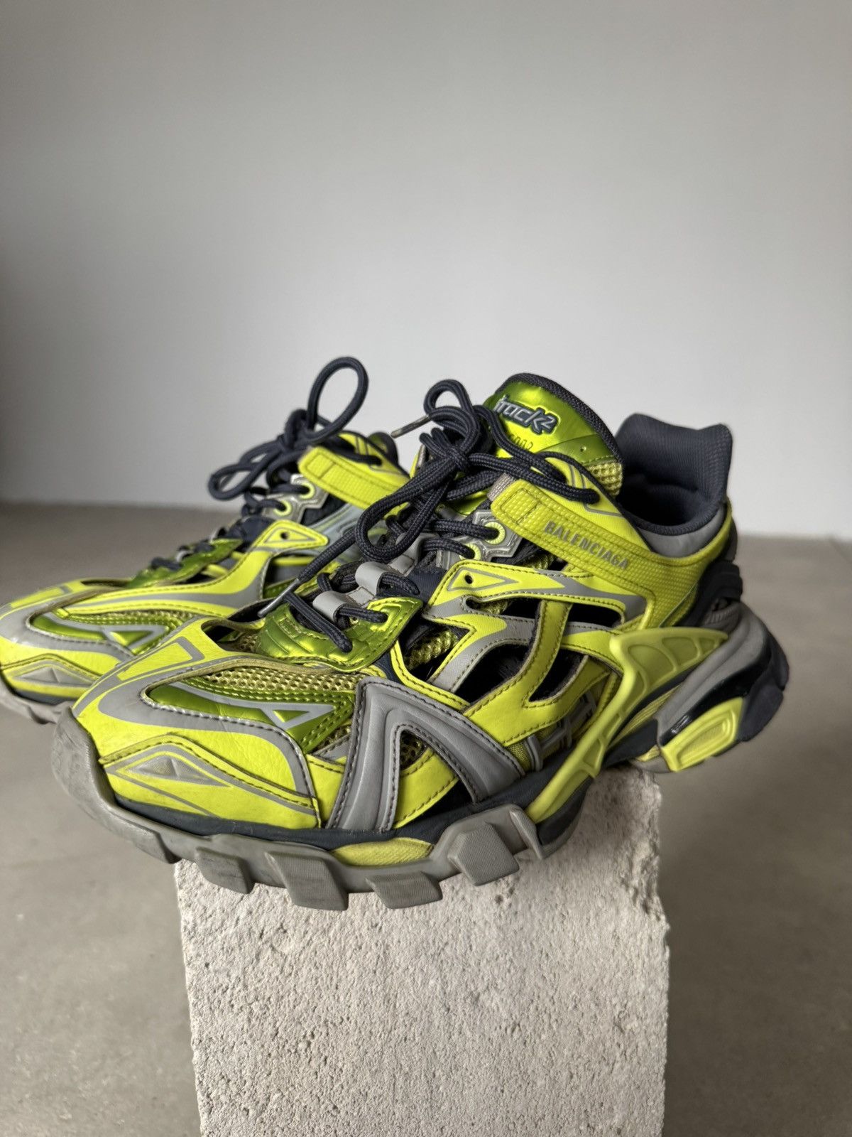 Balenciaga Balenciaga Track 2.0 Sneakers Green Grey Size US 8.5 / EU 41-42 - 8 Thumbnail