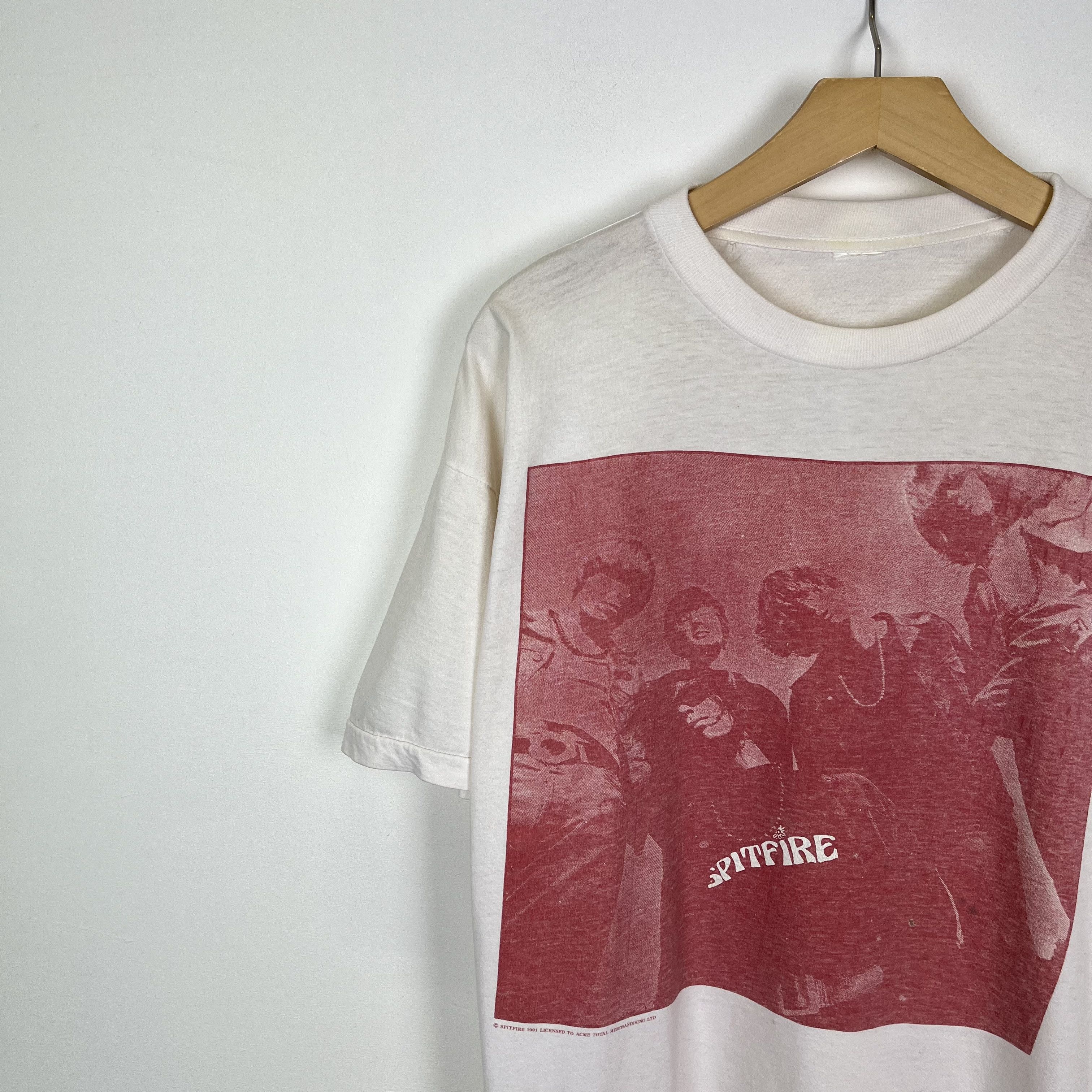 Band Tees Vintage Spitfire Boys UK Rock Band Tour T Shirt 1991 Size US M / EU 48-50 / 2 - 5 Thumbnail