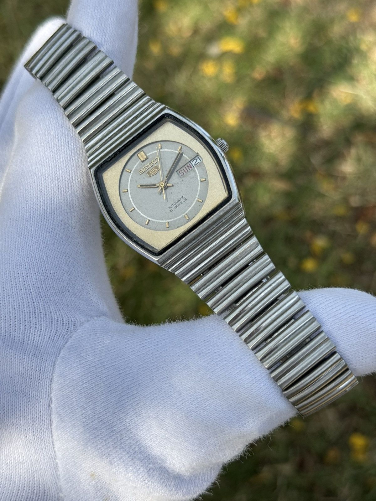 Seiko Vintage Seiko 5 Automatic japan Watch:gray Dial, retro Case Size 36 - 14 Thumbnail
