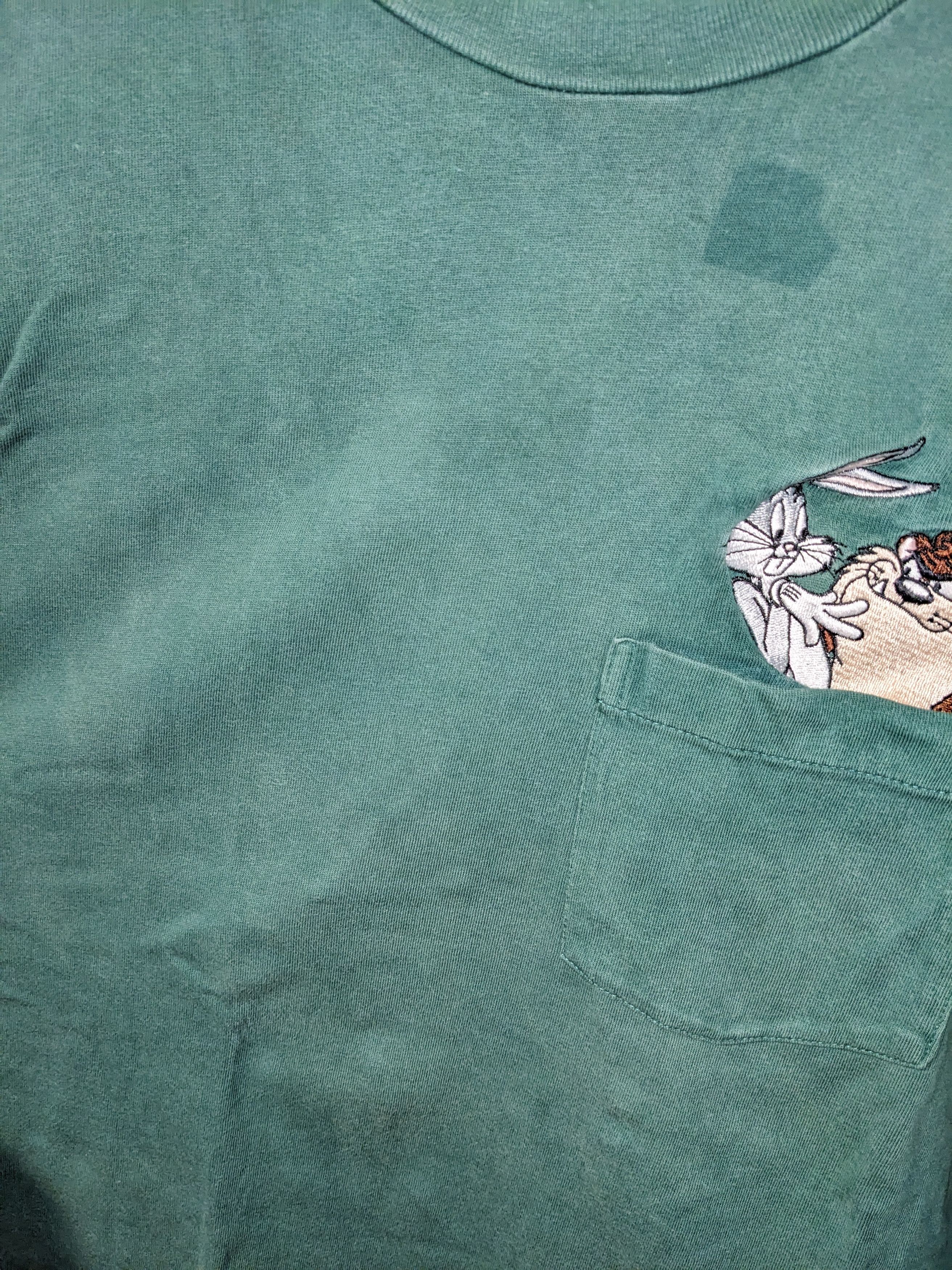 Cartoon Network × Vintage Vintage 90s Looney Tunes Bugs Bunny and Taz Turtle Neck Size US L / EU 52-54 / 3 - 4 Thumbnail