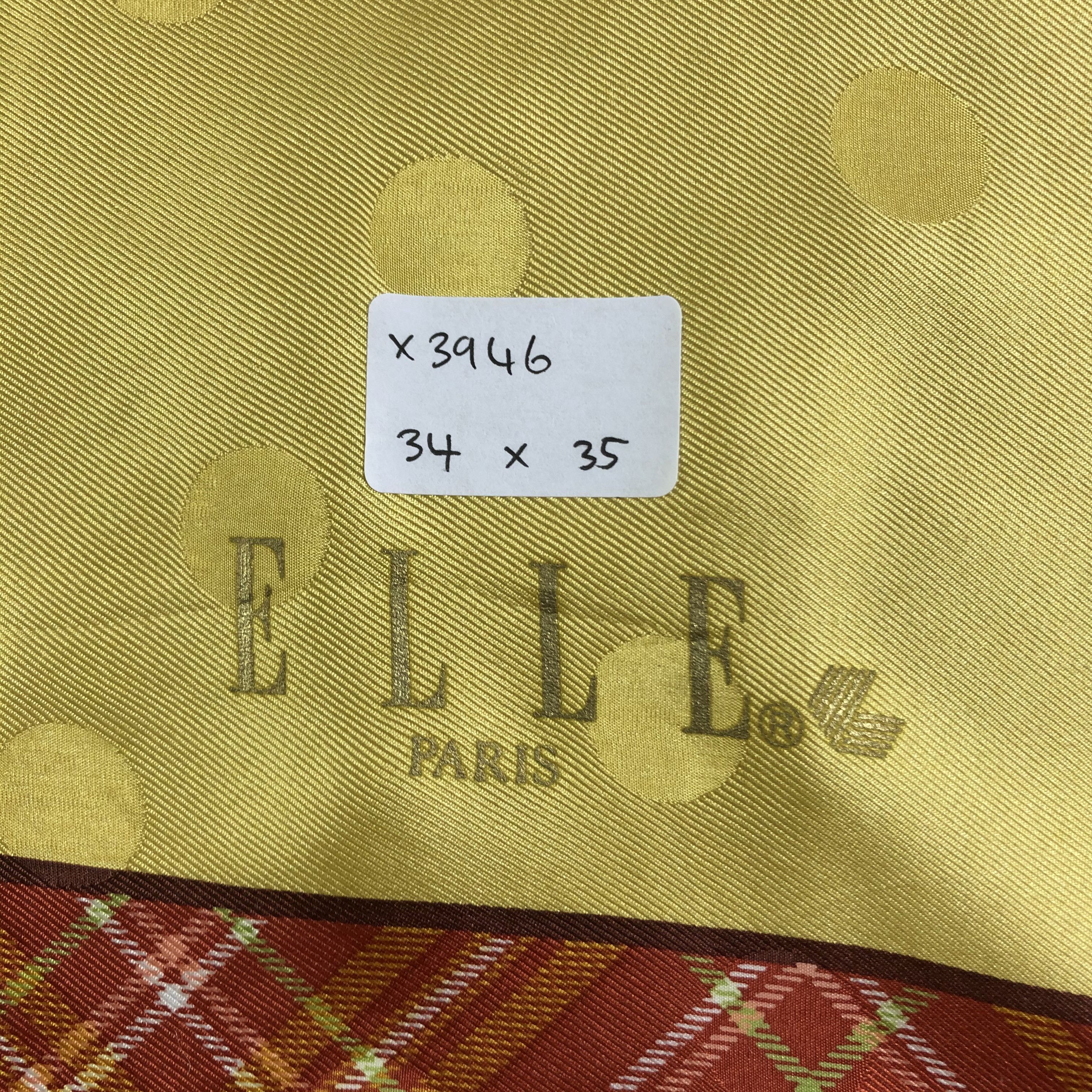 Vintage Vintage ELLE Silk Scarf Size ONE SIZE - 5 Thumbnail