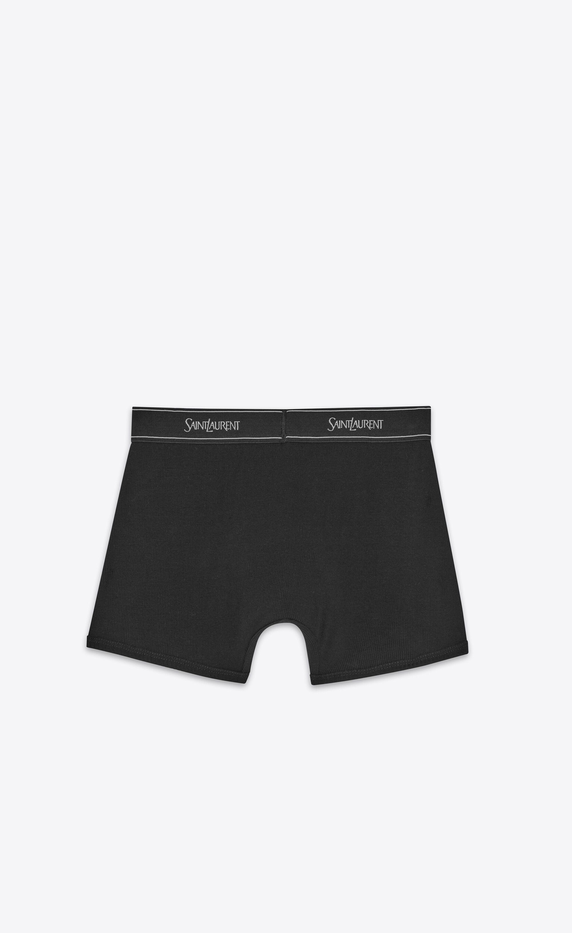 Saint Laurent Paris o1b1hav110625 760696 Size: M / Boxer Briefs in Black Size ONE SIZE - 2 Thumbnail