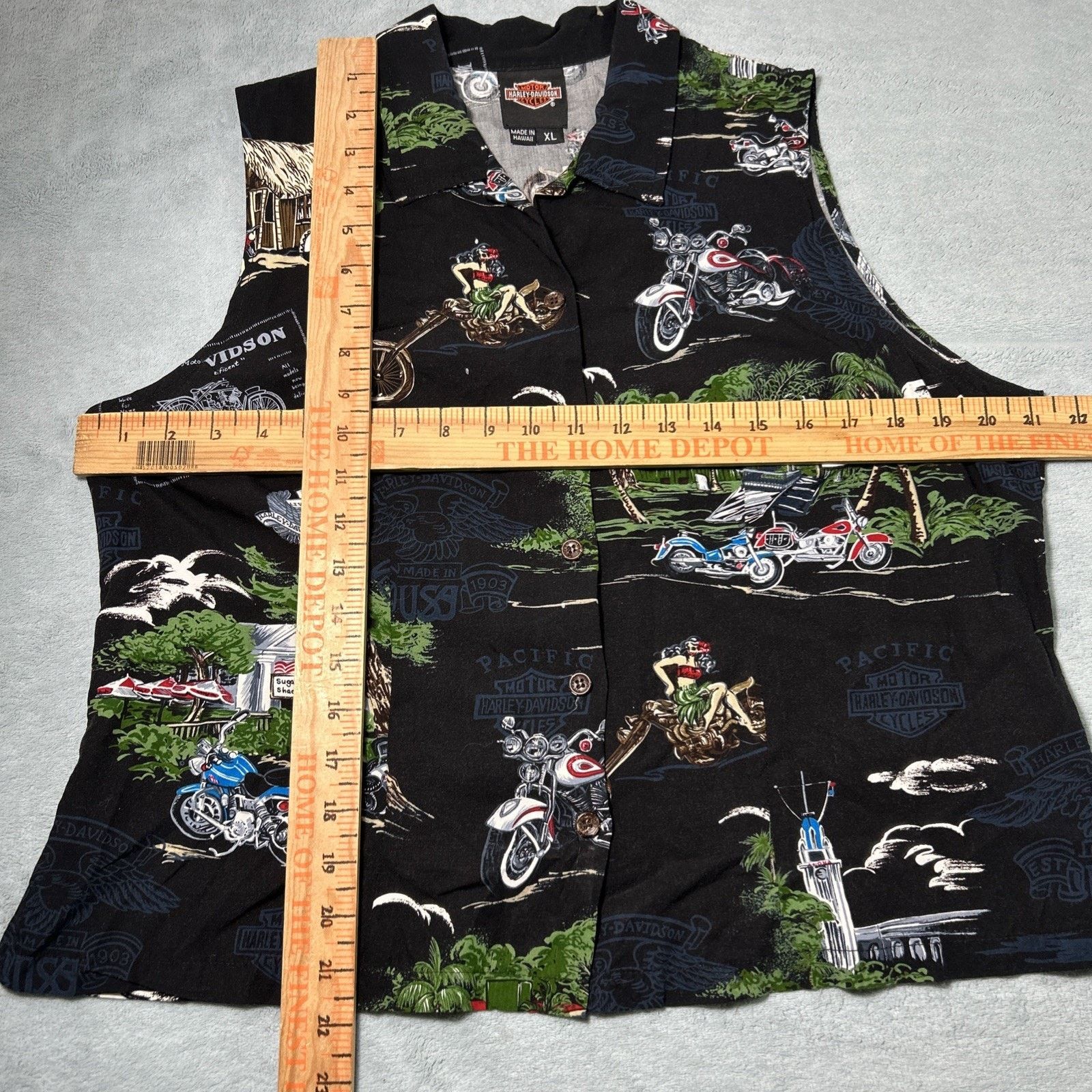 Harley Davidson Harley Davidson Vest Button Up Shirt Ws XL Hawaiian Babe Size XL / US 12-14 / IT 48-50 - 14 Thumbnail