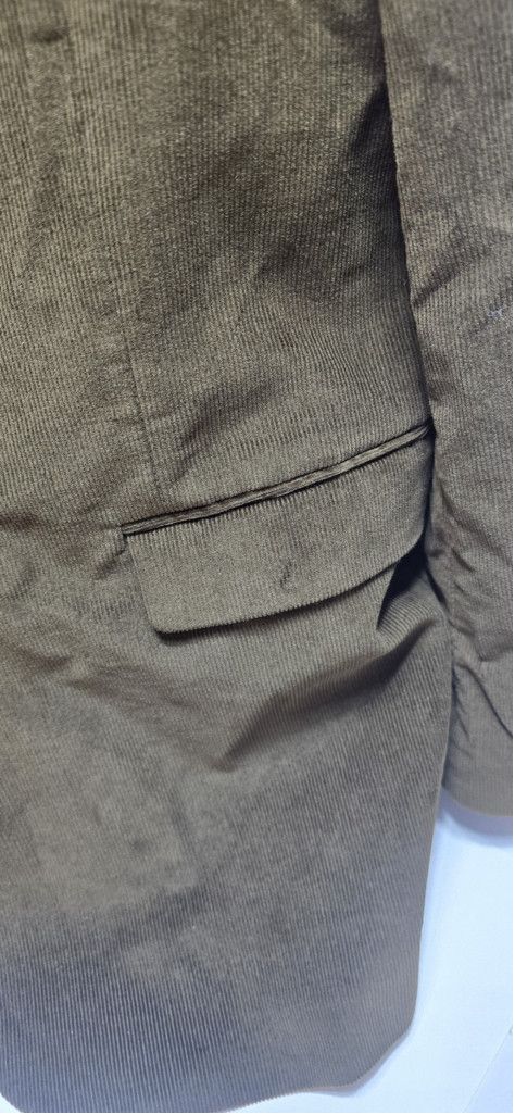 Adolfo Dominguez Adolfo Mens Blazer Sport Coat Button Casual 44R Corduroy Size 44R - 9 Thumbnail
