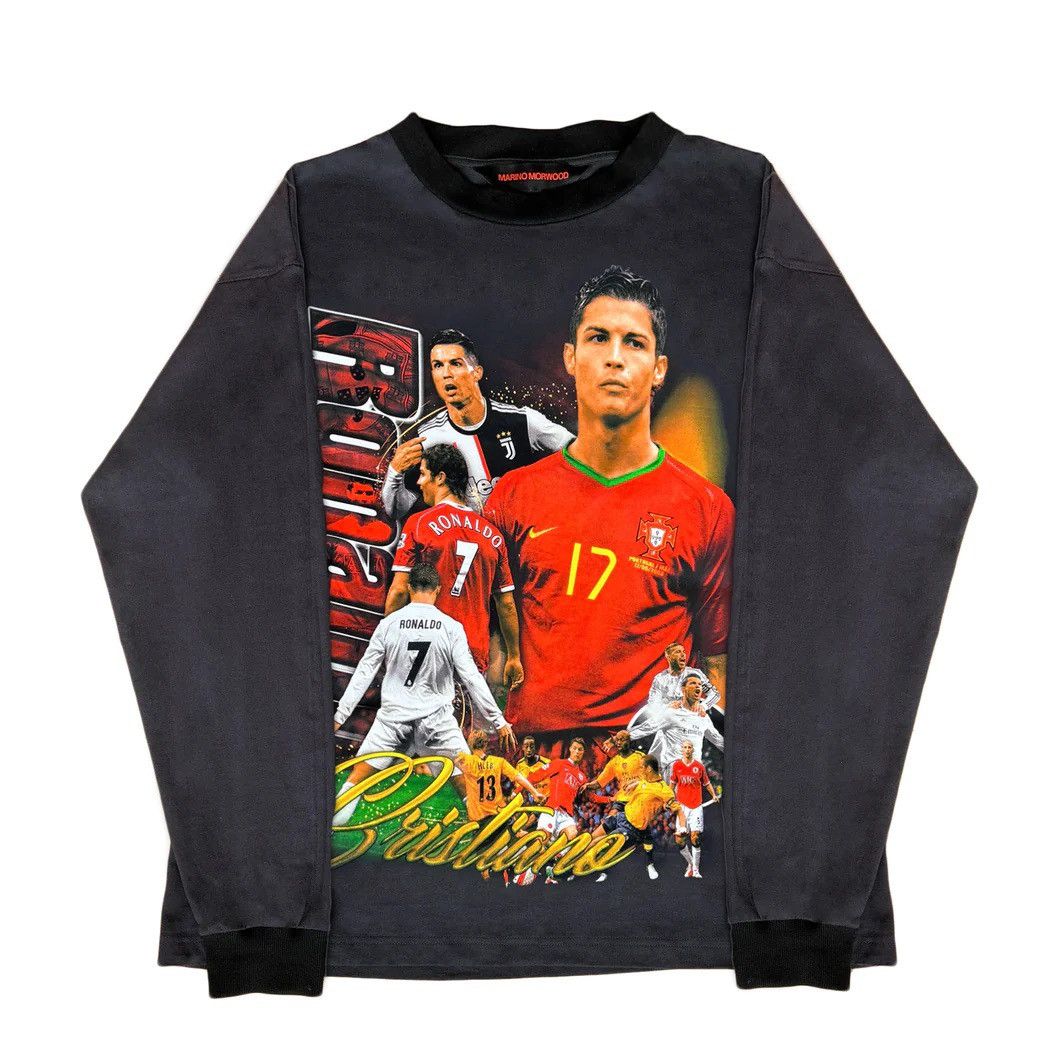 Marino Morwood FINAL DROP Marino Morwood Cristiano Ronaldo L/S T-Shirt SZ L Size US L / EU 52-54 / 3 - 3 Thumbnail
