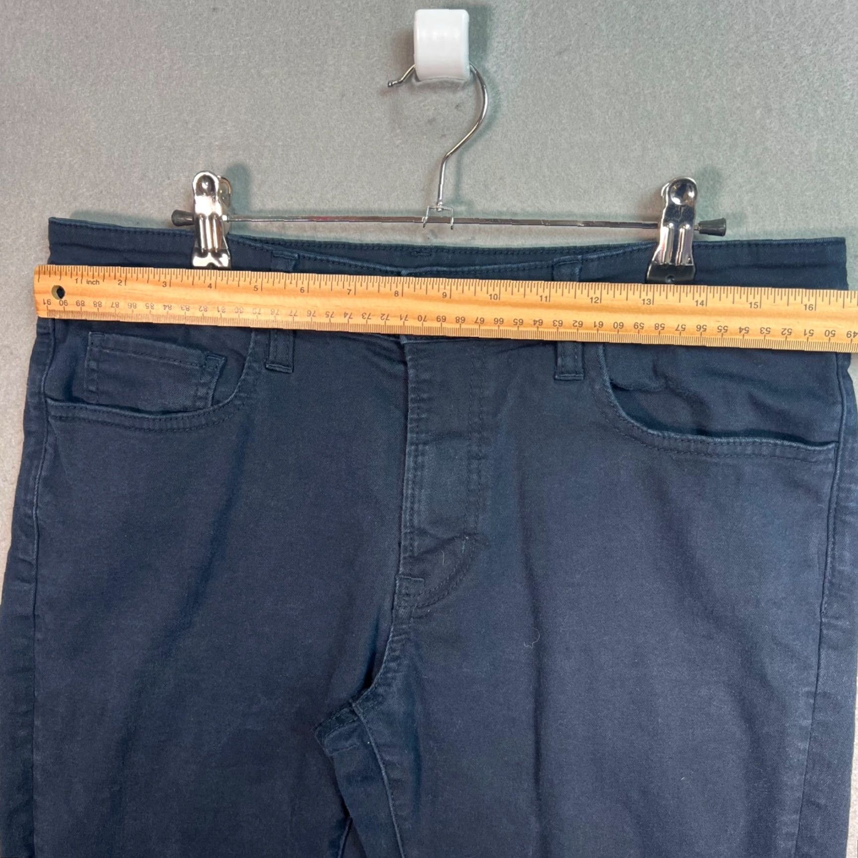 Uniqlo Uniqlo Womens Stretch Skinny Jeans 32 x 34 Navy Blue Cotton Blend Size 24" / US 00 / IT 34 - 5 Thumbnail